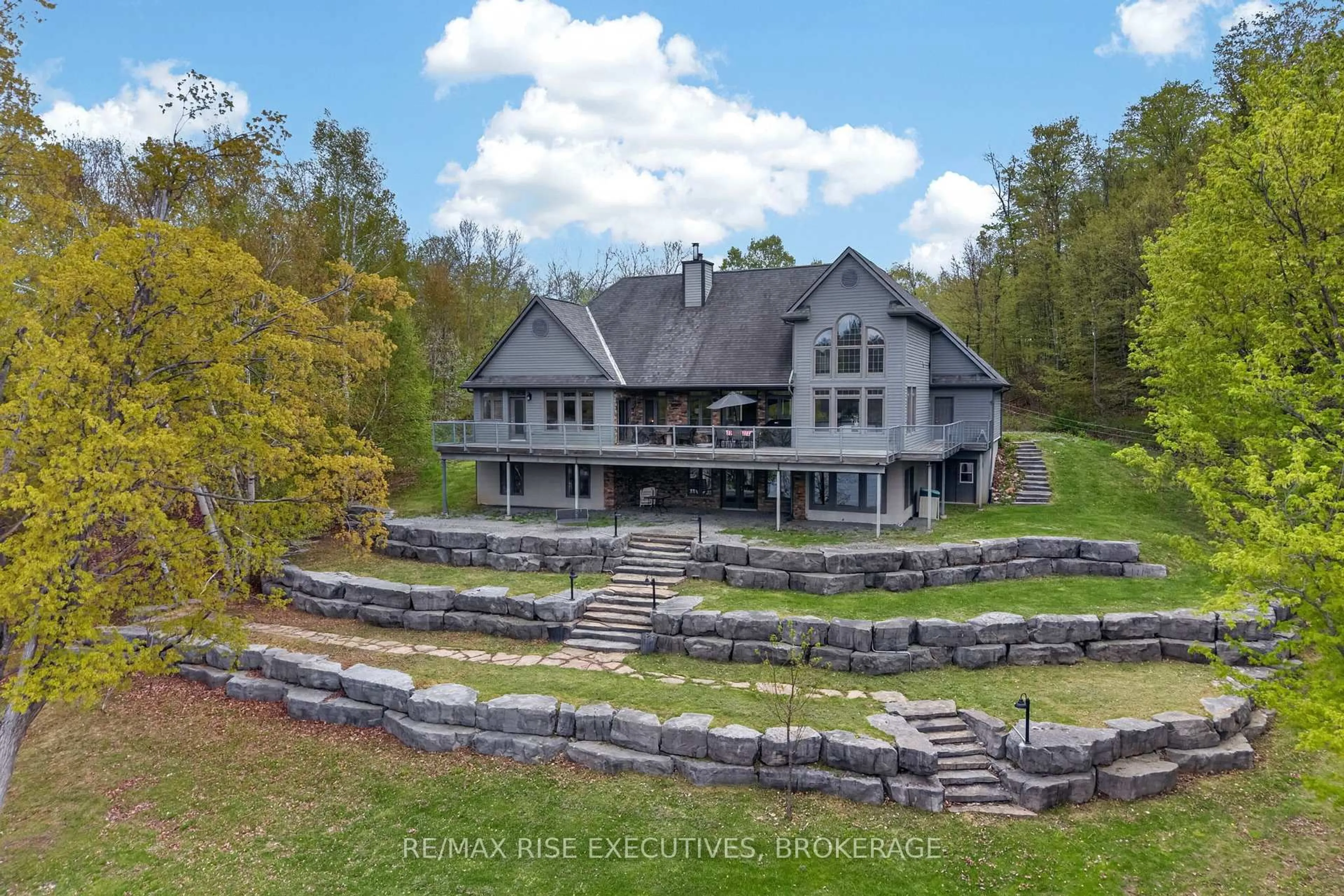 A pic from outside/outdoor area/front of a property/back of a property/a pic from drone, water/lake/river/ocean view for 1206B Burnt Hills Rd, Battersea Ontario K0H 1H0