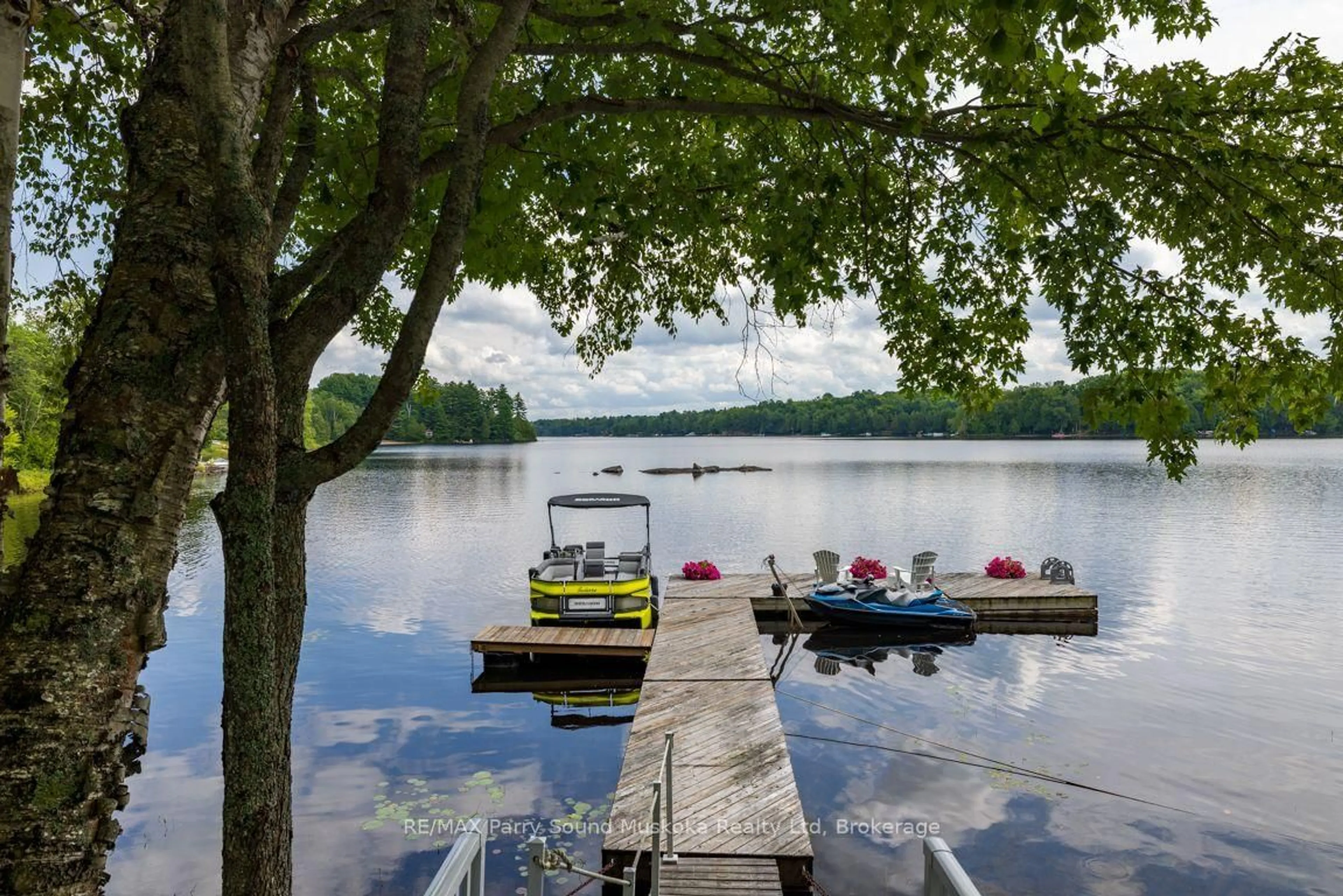 Patio, water/lake/river/ocean view for 1 Five Finger Lane, Whitestone Ontario P0A 1G0
