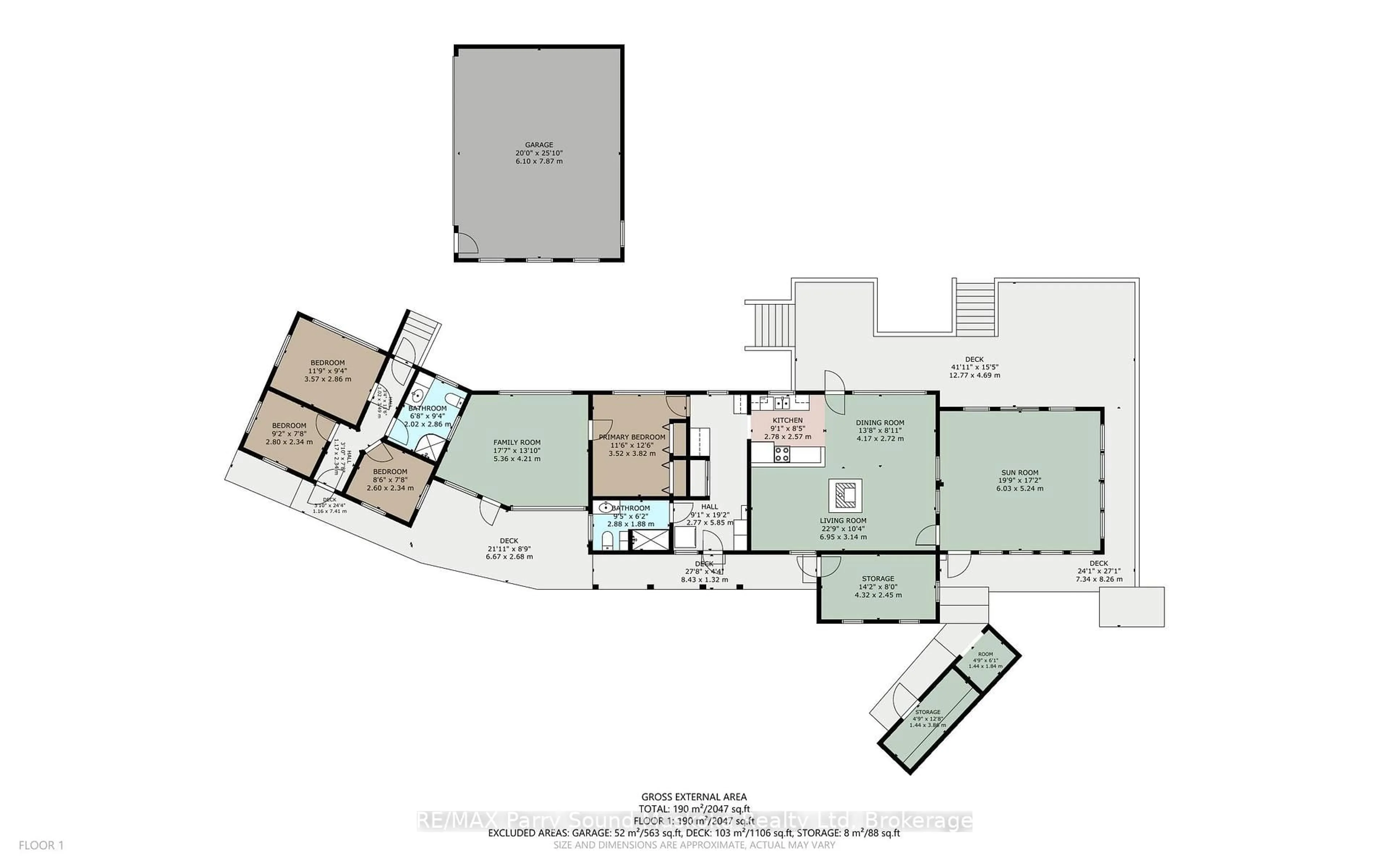 Floor plan for 1 Five Finger Lane, Whitestone Ontario P0A 1G0