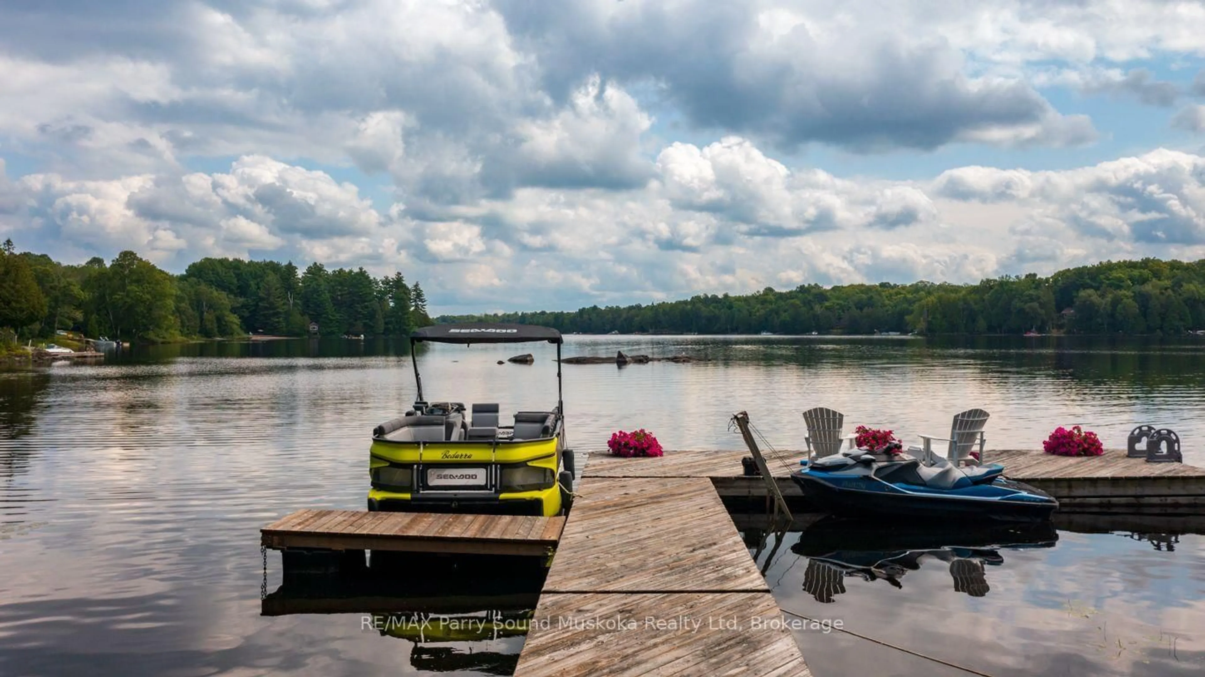 Patio, water/lake/river/ocean view for 1 Five Finger Lane, Whitestone Ontario P0A 1G0