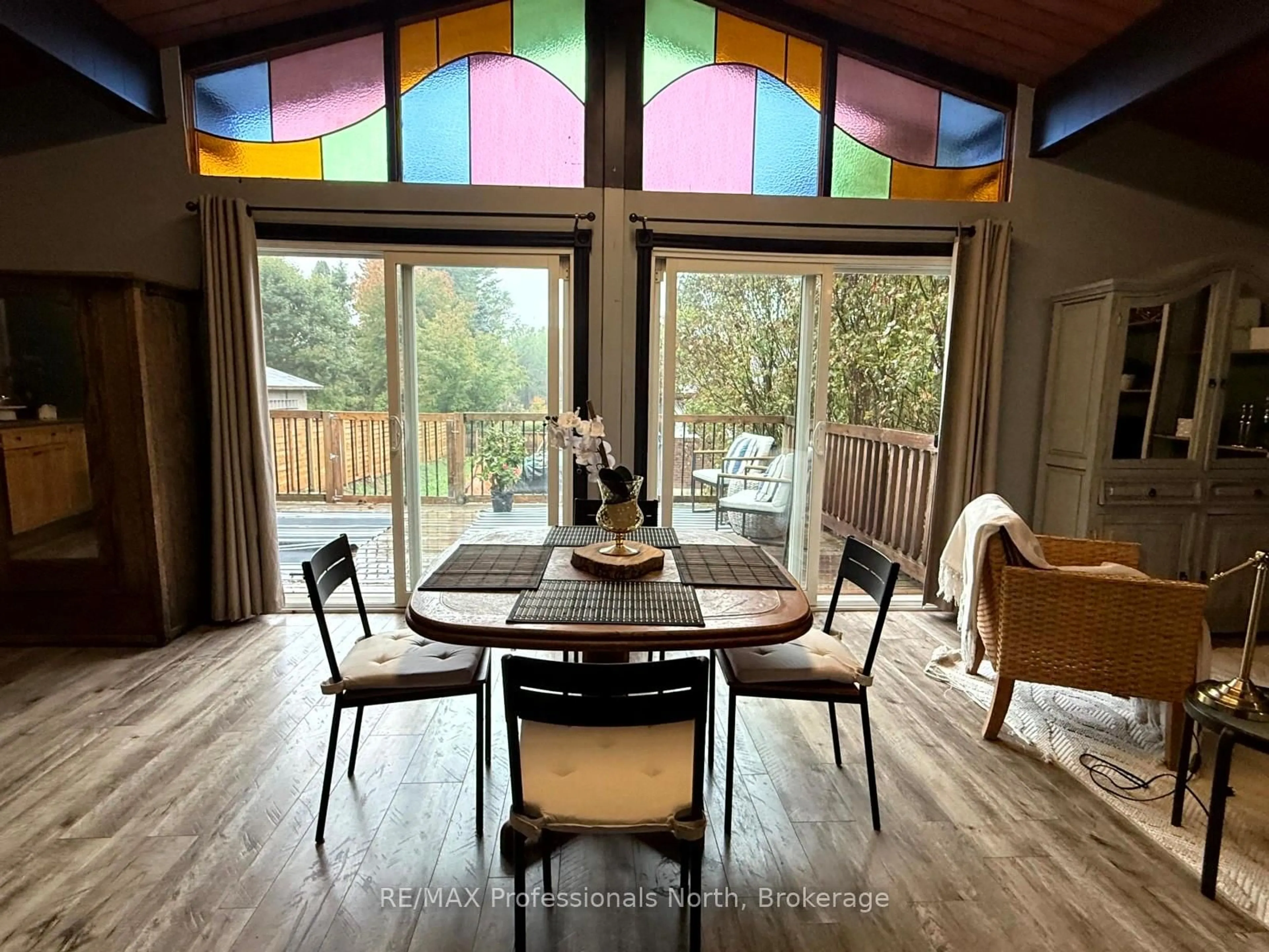 Dining room, wood/laminate floor for 2307 Loop Rd, Highlands East Ontario K0L 3C0