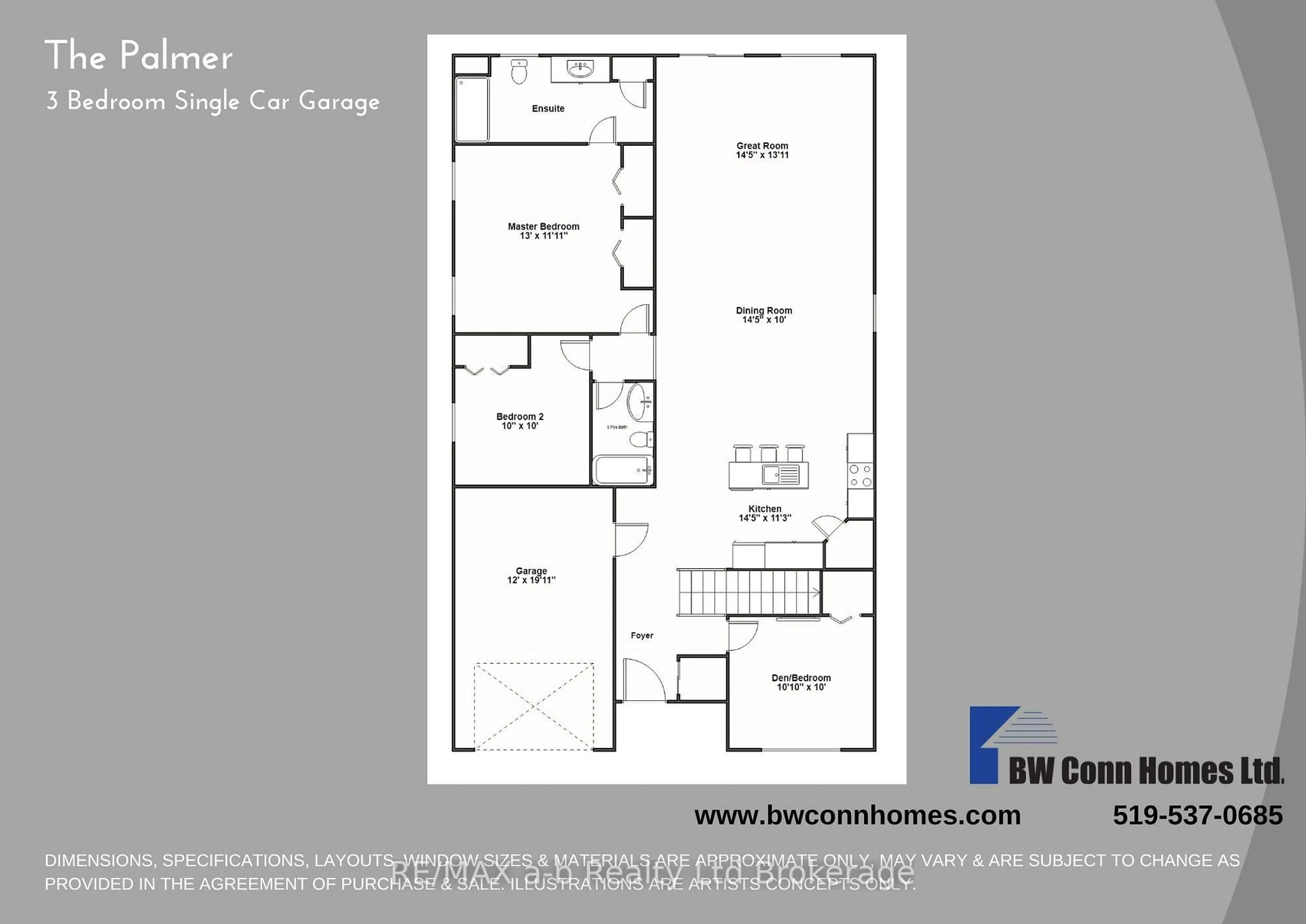 Floor plan for 47 Cash Cres, Ingersoll Ontario N5C 0E2