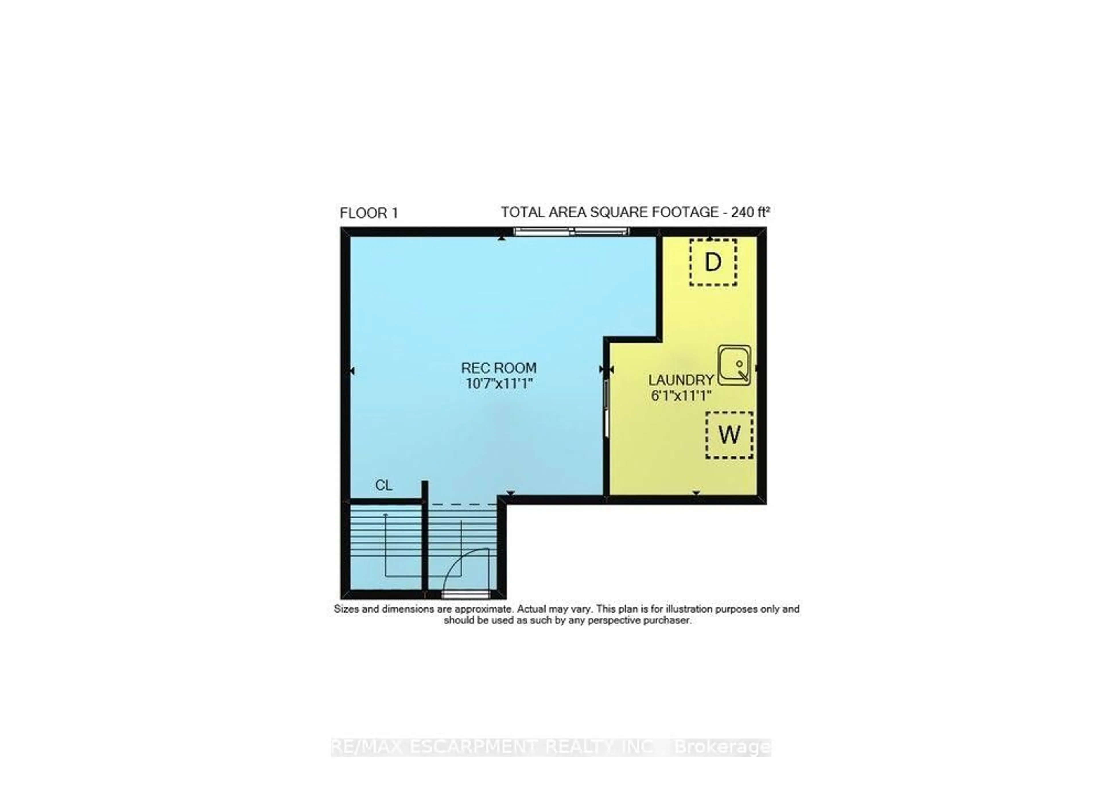 Floor plan for 23 Rosedale Crt, Hamilton Ontario L8B 4G1