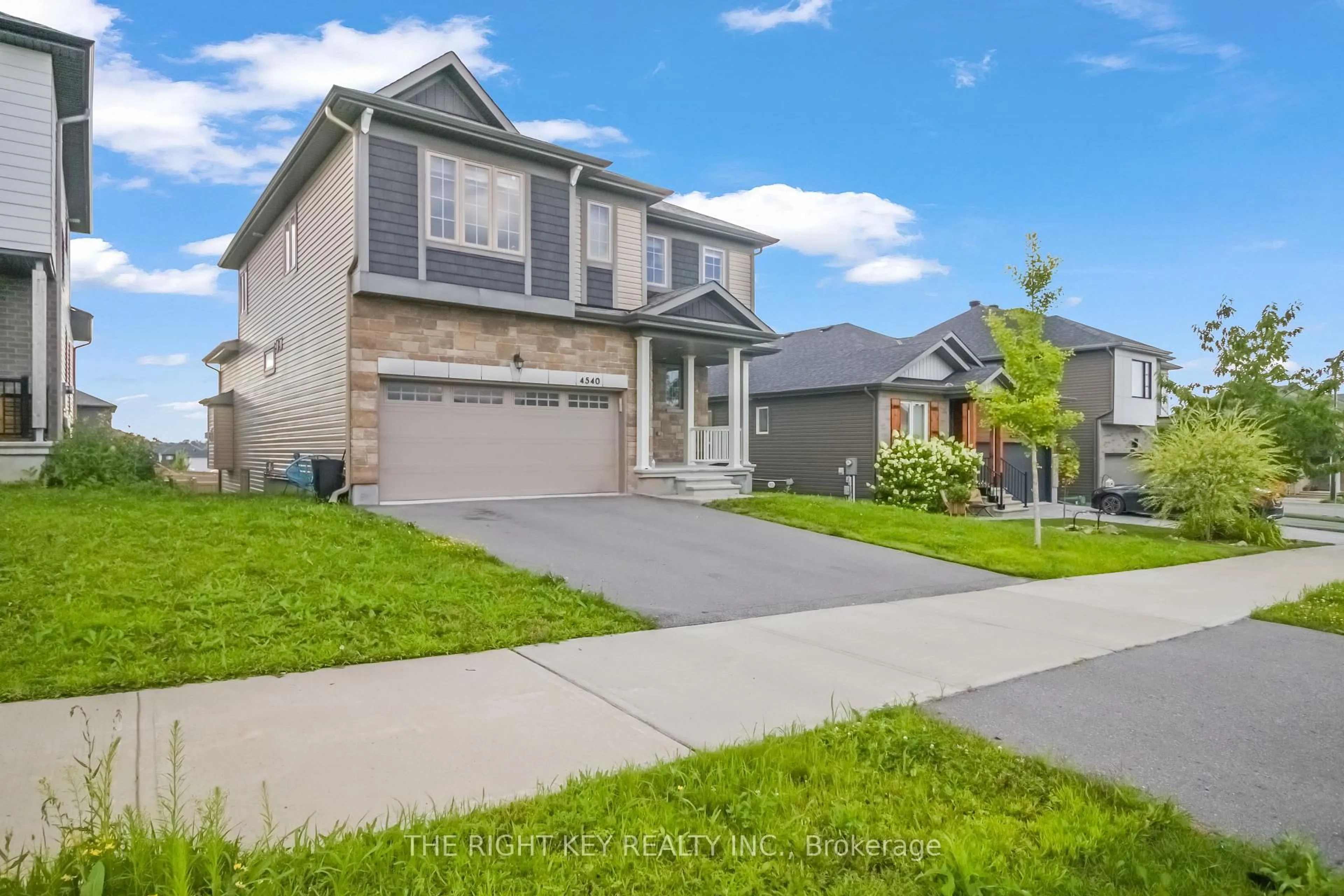 Home with brick exterior material, street for 4540 Kelly Farm Dr, Ottawa Ontario K1X 0E8