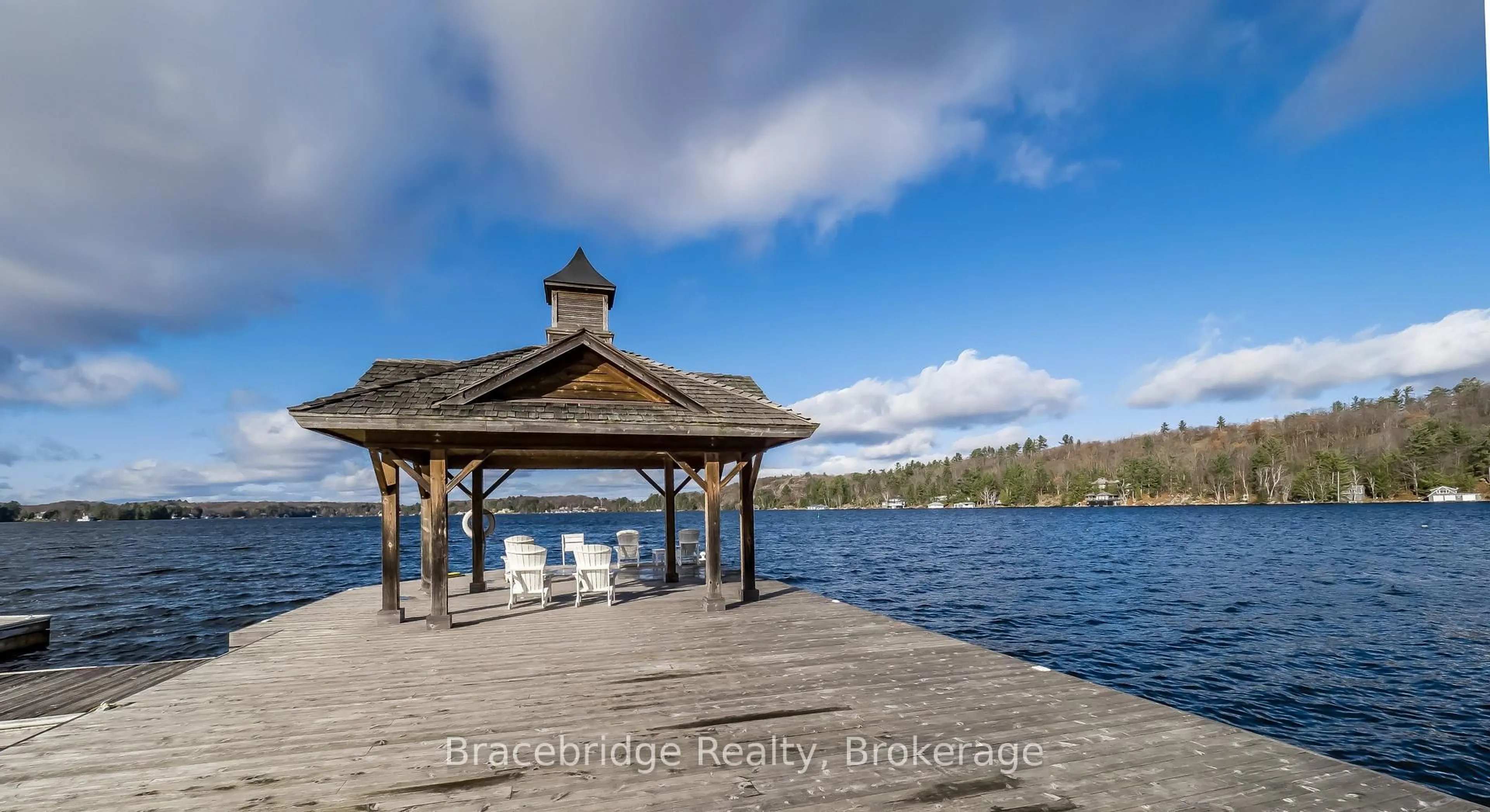 Patio, water/lake/river/ocean view for 3876 Muskoka Rd 118 Highway #Carling 4 W9, Muskoka Lakes Ontario P0B 1J0