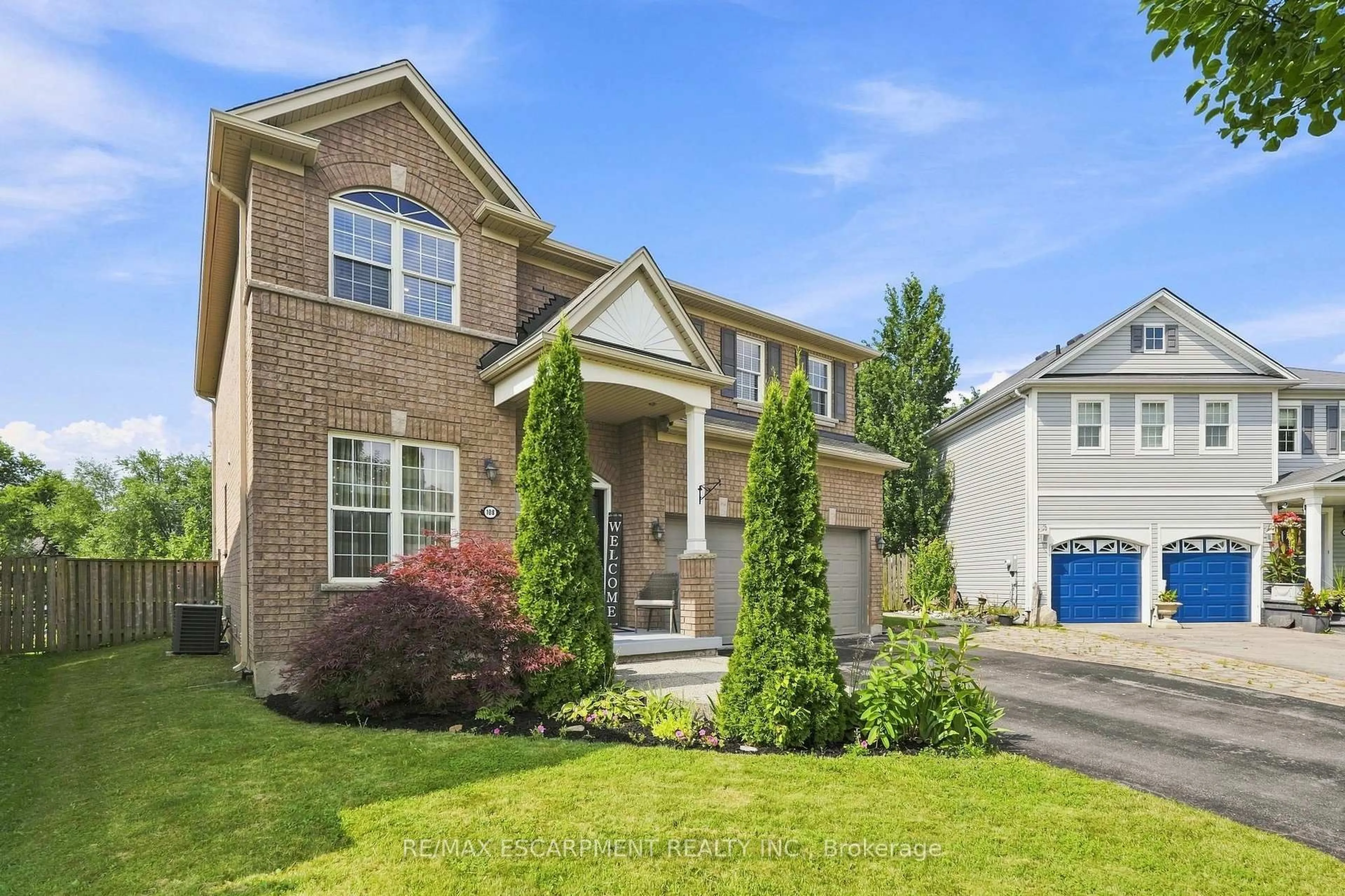 Home with brick exterior material, street for 108 FOWLER Dr, Hamilton Ontario L0R 1C0