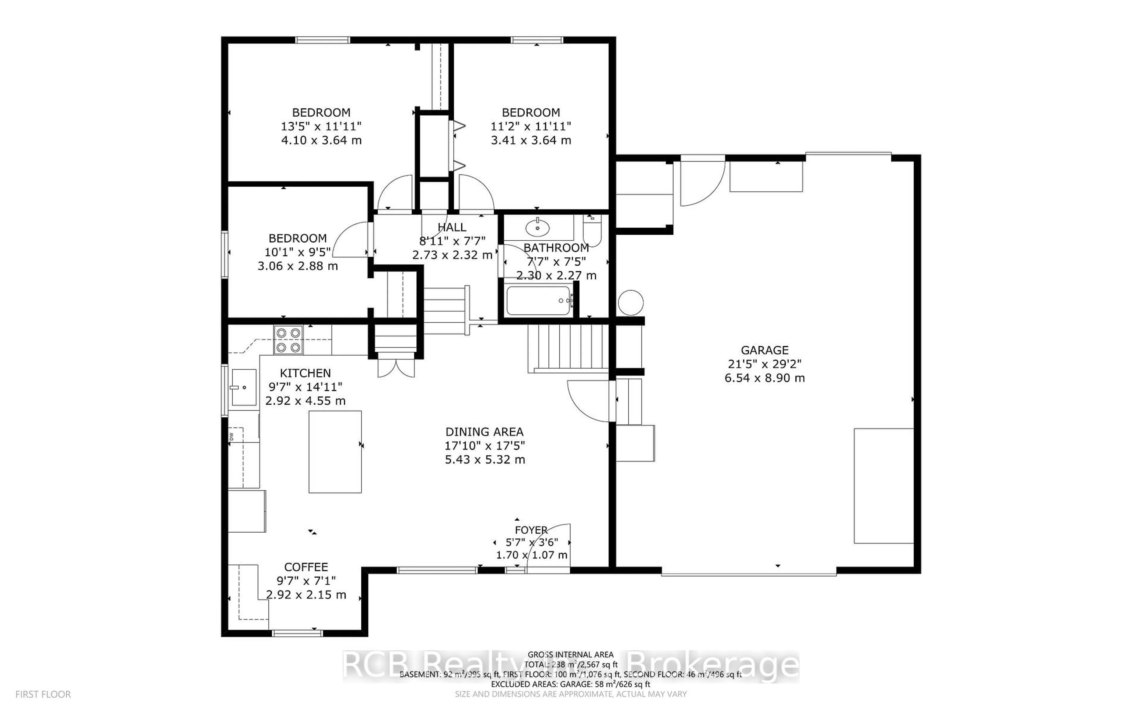 Floor plan for 18 Max Webster Rd, Brantford Ontario N3P 1H7