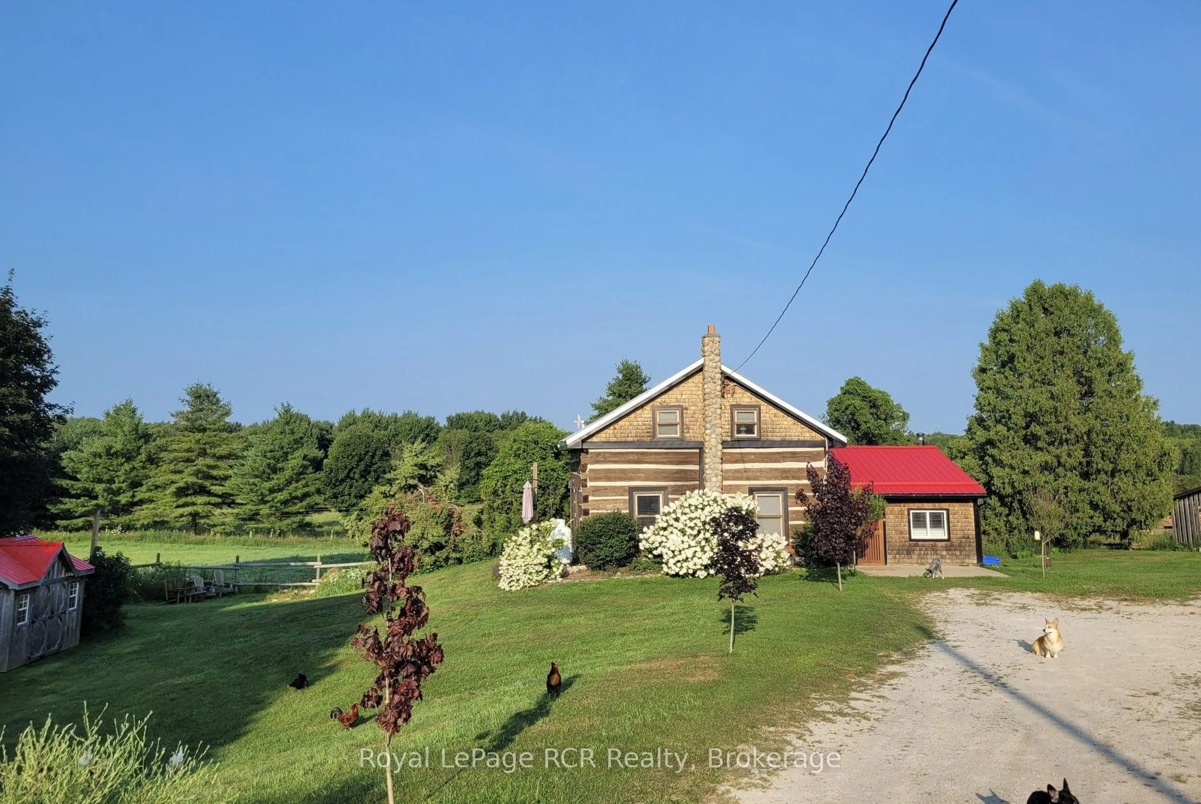 A pic from outside/outdoor area/front of a property/back of a property/a pic from drone, unknown for 135458 Concession 8, Chatsworth Ontario N0H 1K0