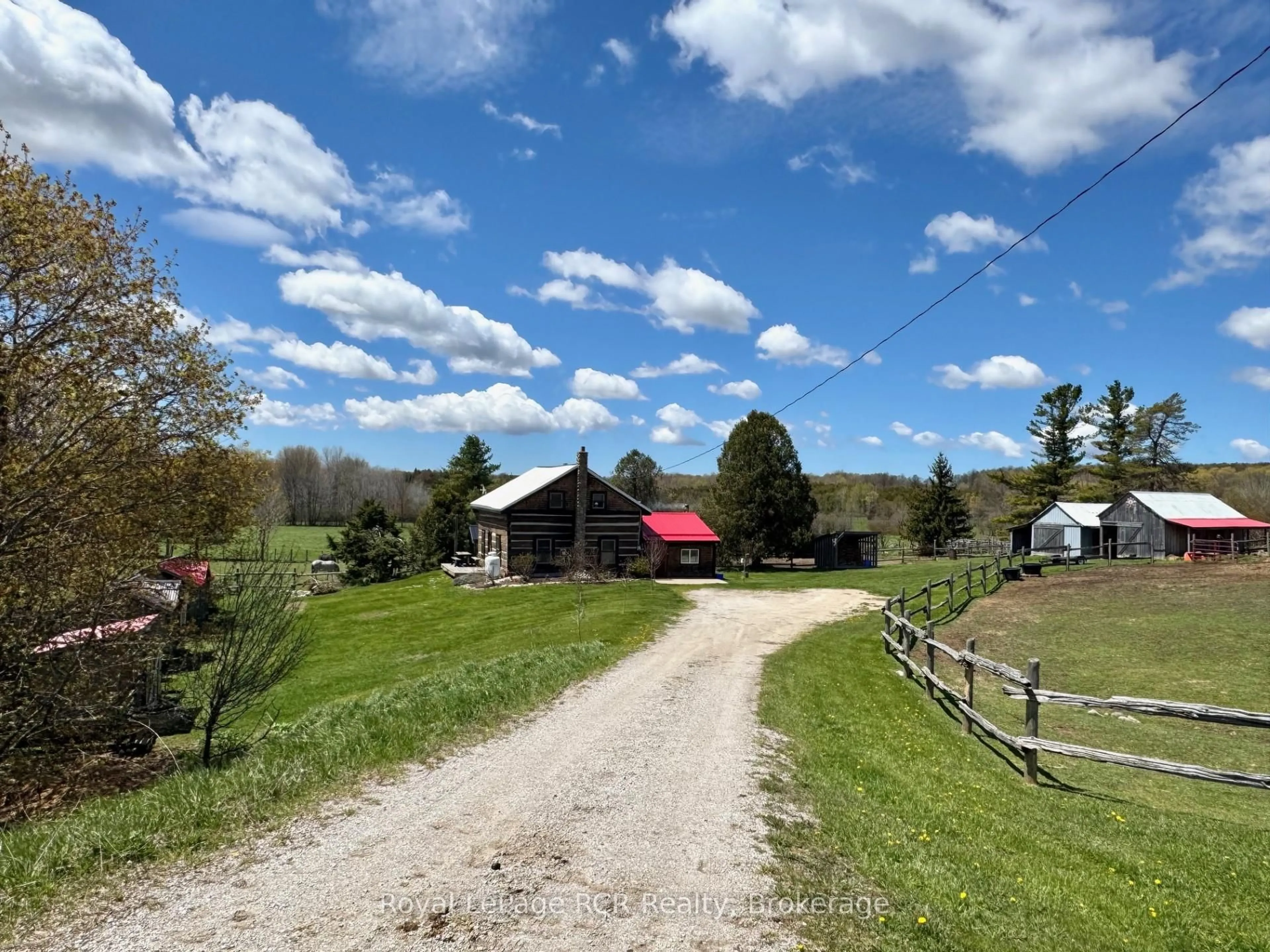 A pic from outside/outdoor area/front of a property/back of a property/a pic from drone, mountain view for 135458 Concession 8, Chatsworth Ontario N0H 1K0