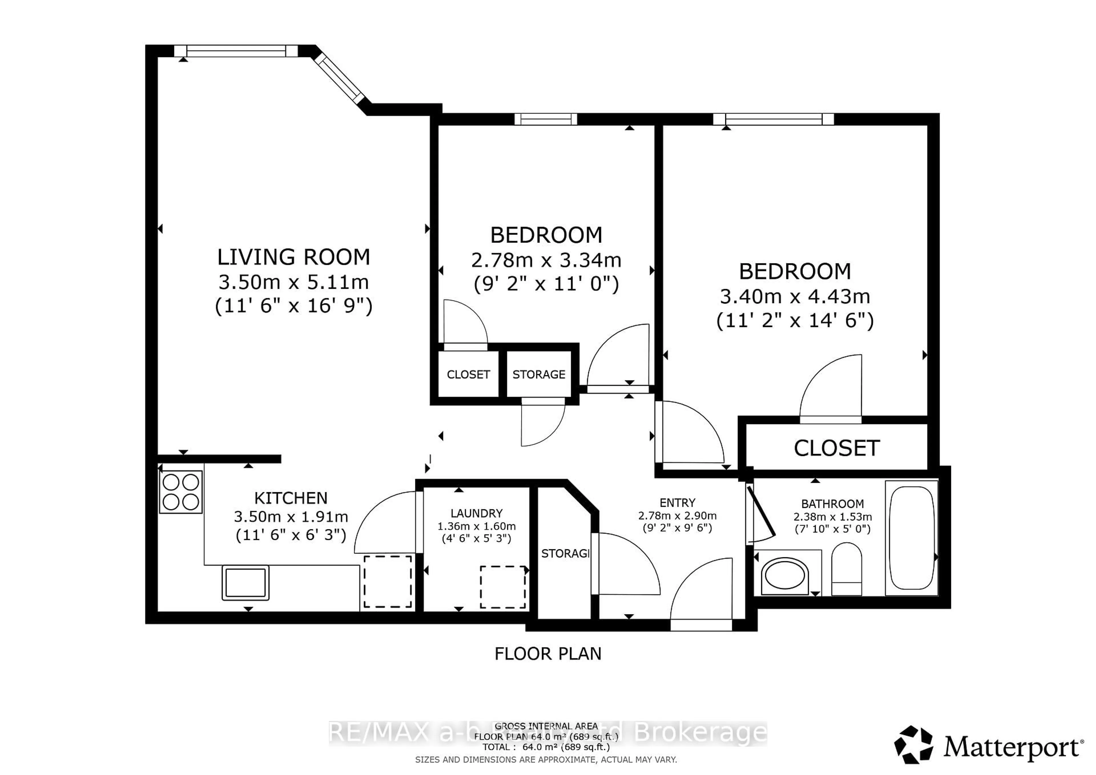 Floor plan for 64 Hiawatha Rd #36, Woodstock Ontario N4T 1P4