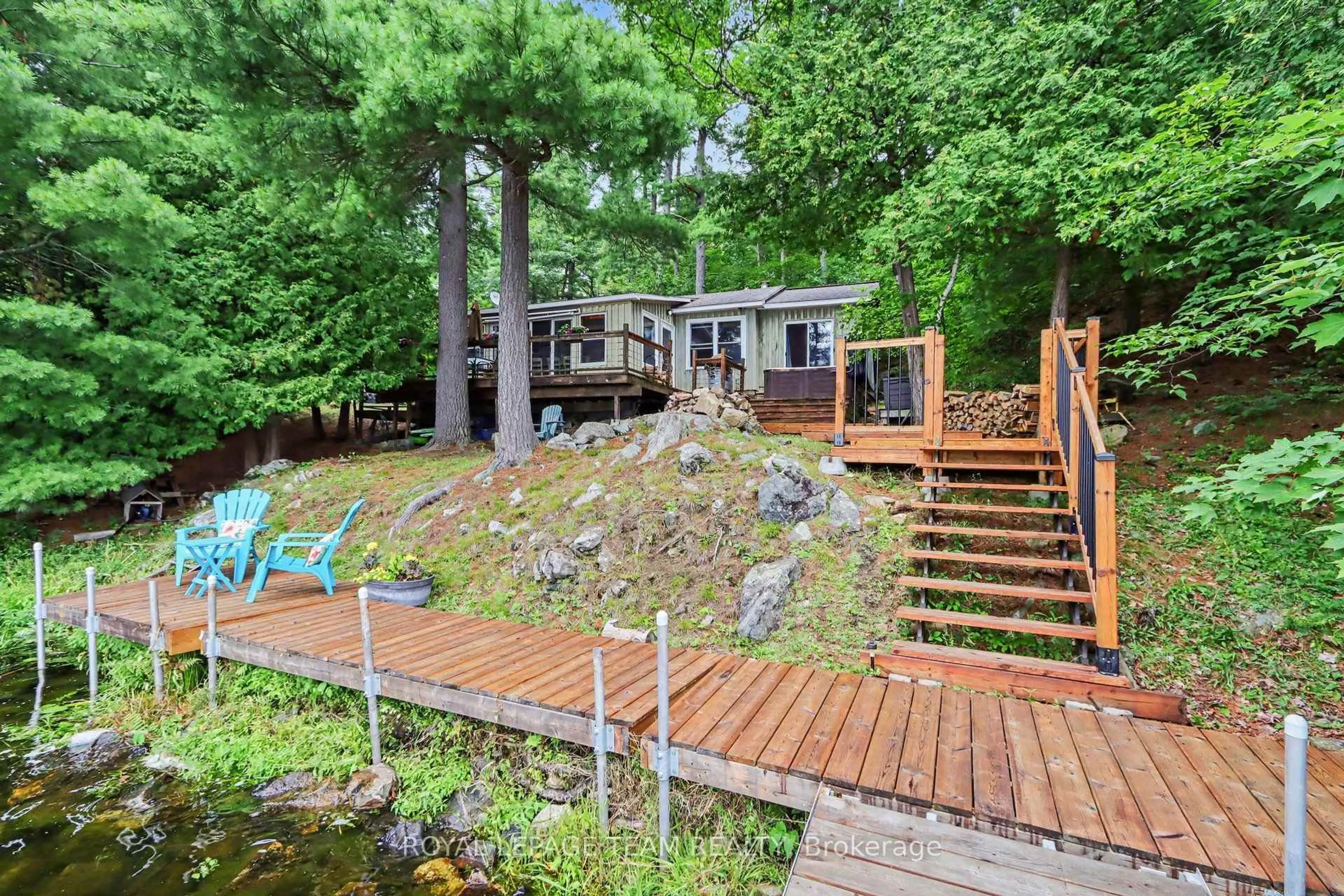 Patio, water/lake/river/ocean view for 237 Bova Rd, Perth Ontario K7H 3C9