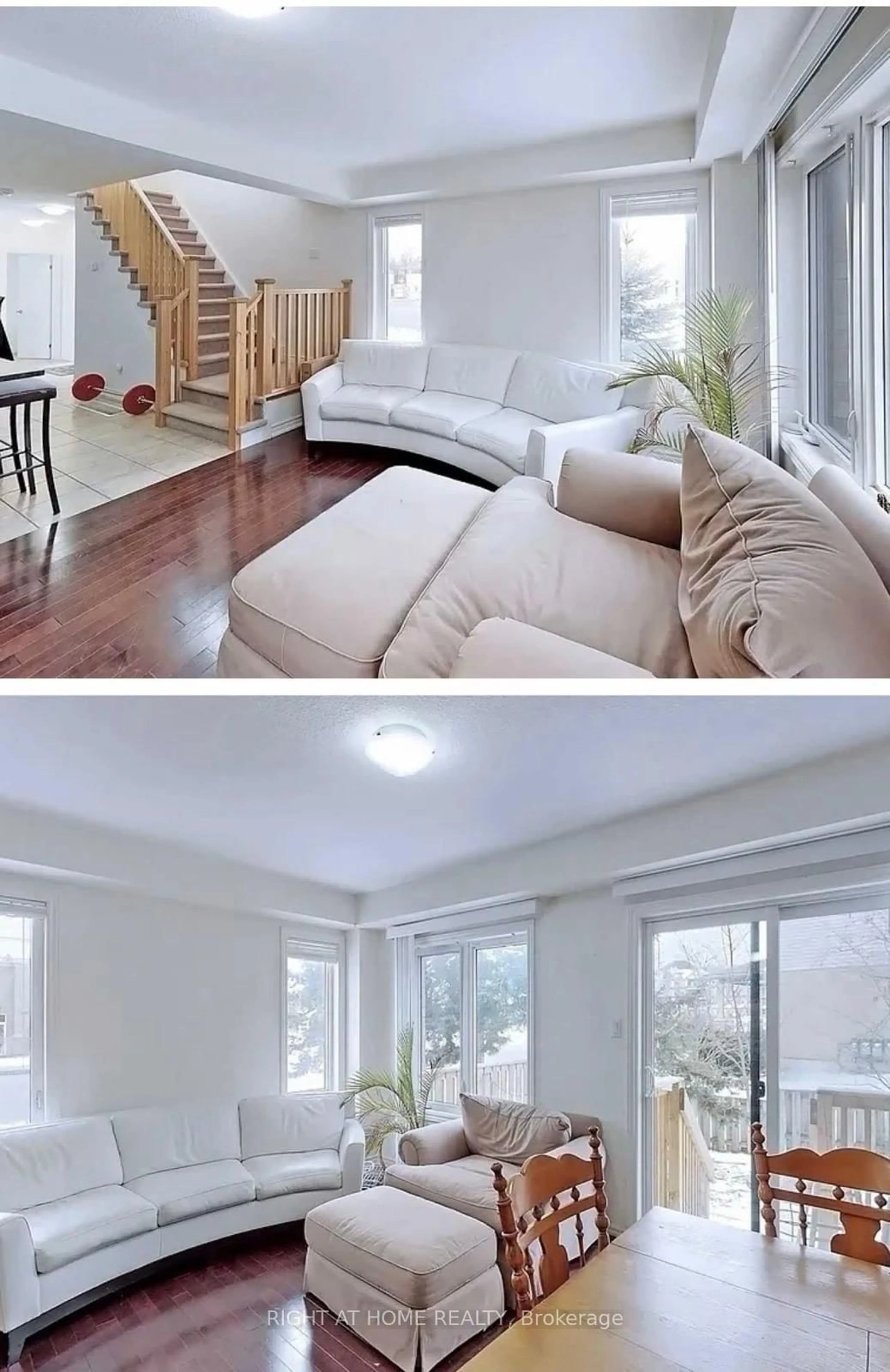 Living room with furniture, wood/laminate floor for 10 Vaughan St #01, Guelph Ontario N1L 1C9