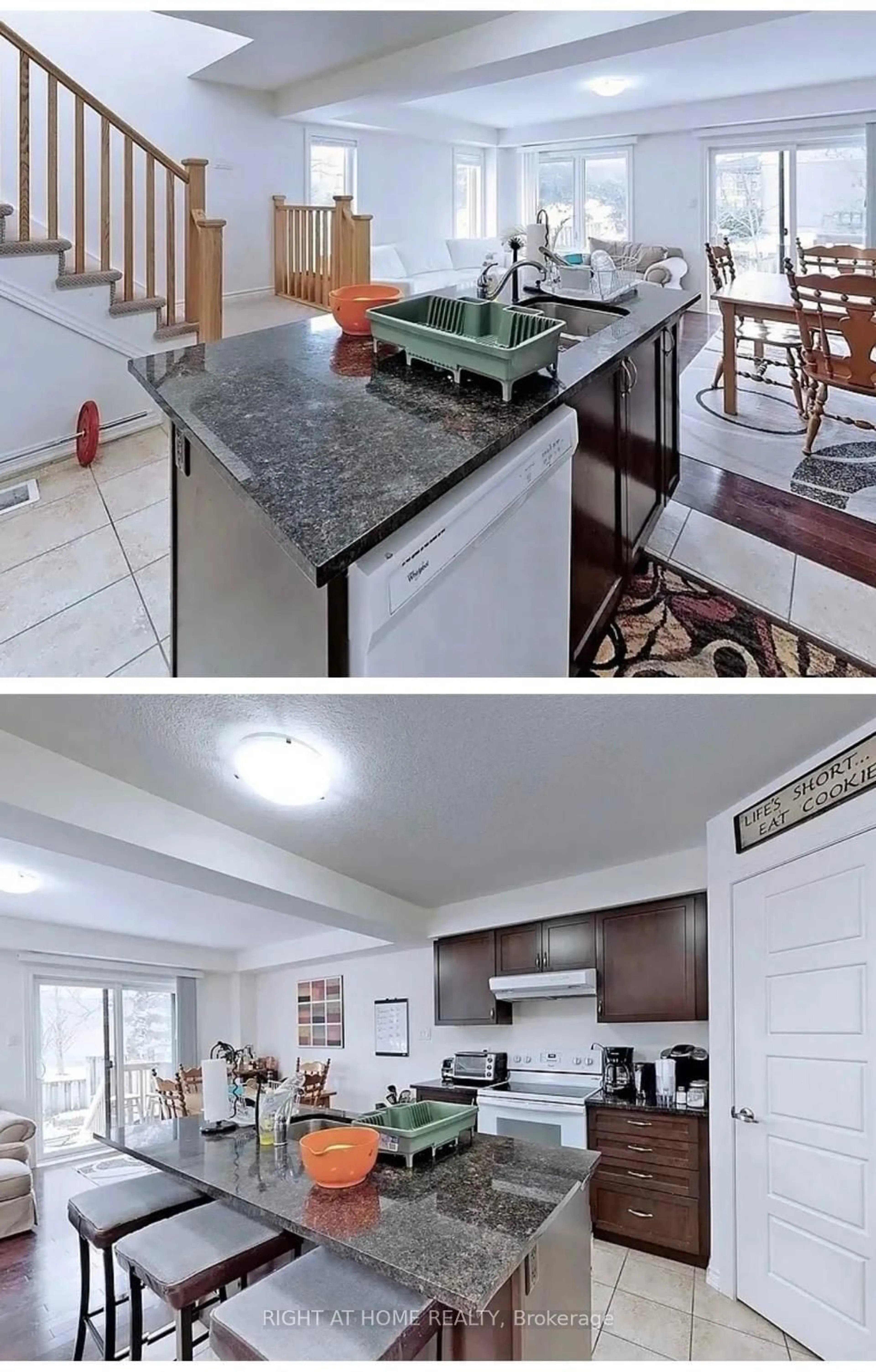 Open concept kitchen, ceramic/tile floor for 10 Vaughan St #01, Guelph Ontario N1L 1C9