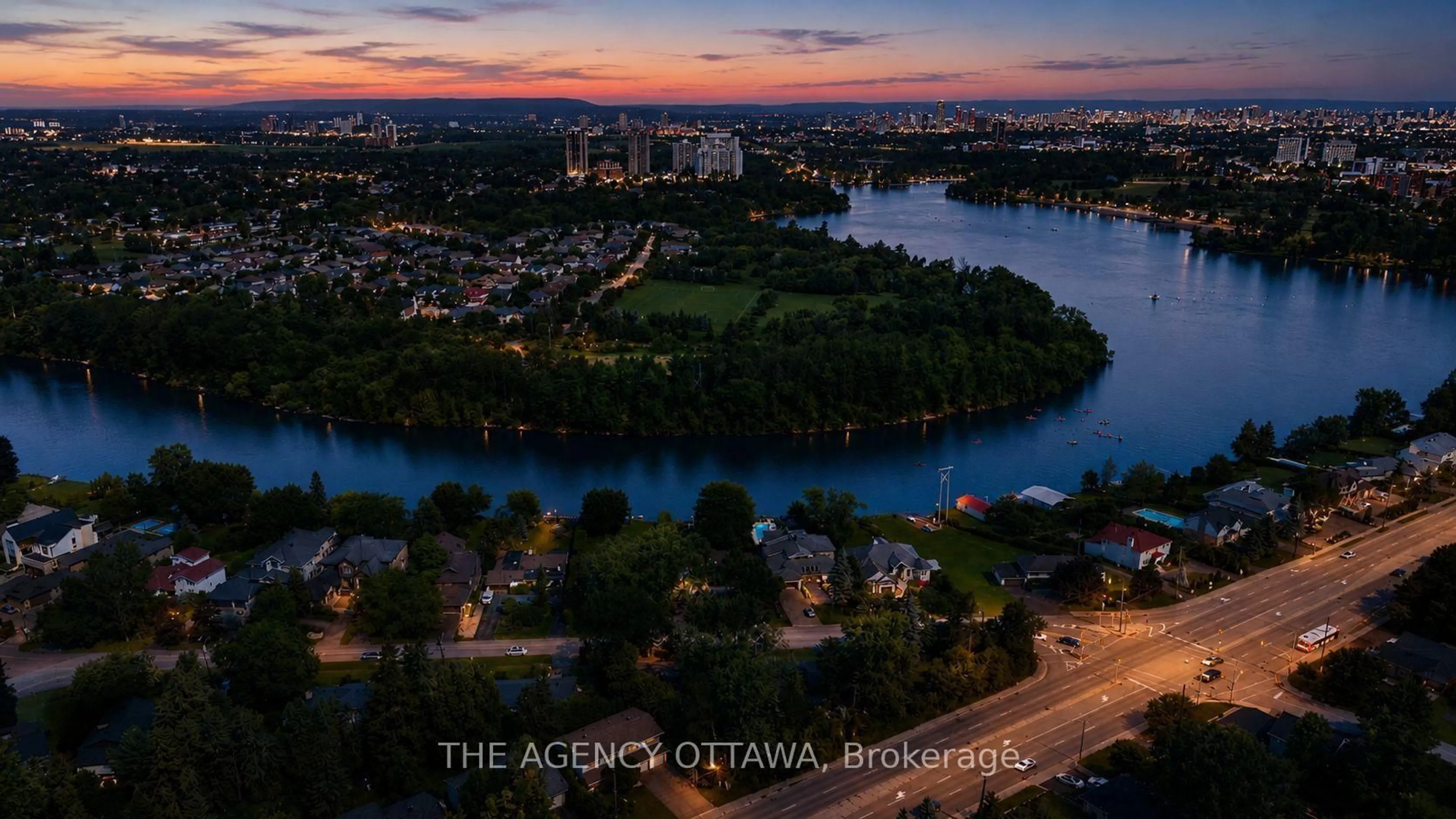 A pic from outside/outdoor area/front of a property/back of a property/a pic from drone, water/lake/river/ocean view for 3651 Revelstoke Dr, Ottawa Ontario K1V 7C2