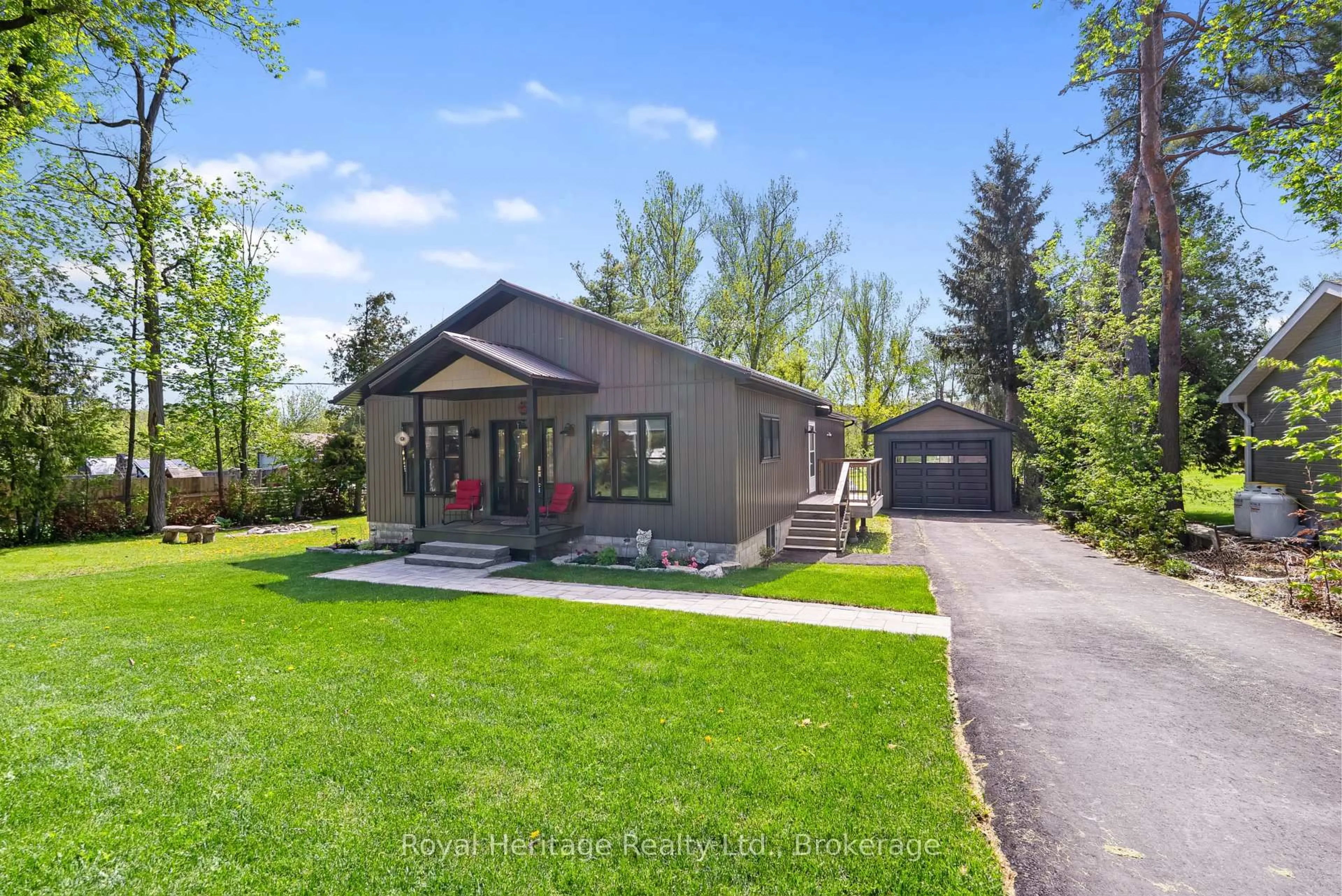 Home with vinyl exterior material, street for 35 Leslie Frost Lane, Kawartha Lakes Ontario K9V 4R6