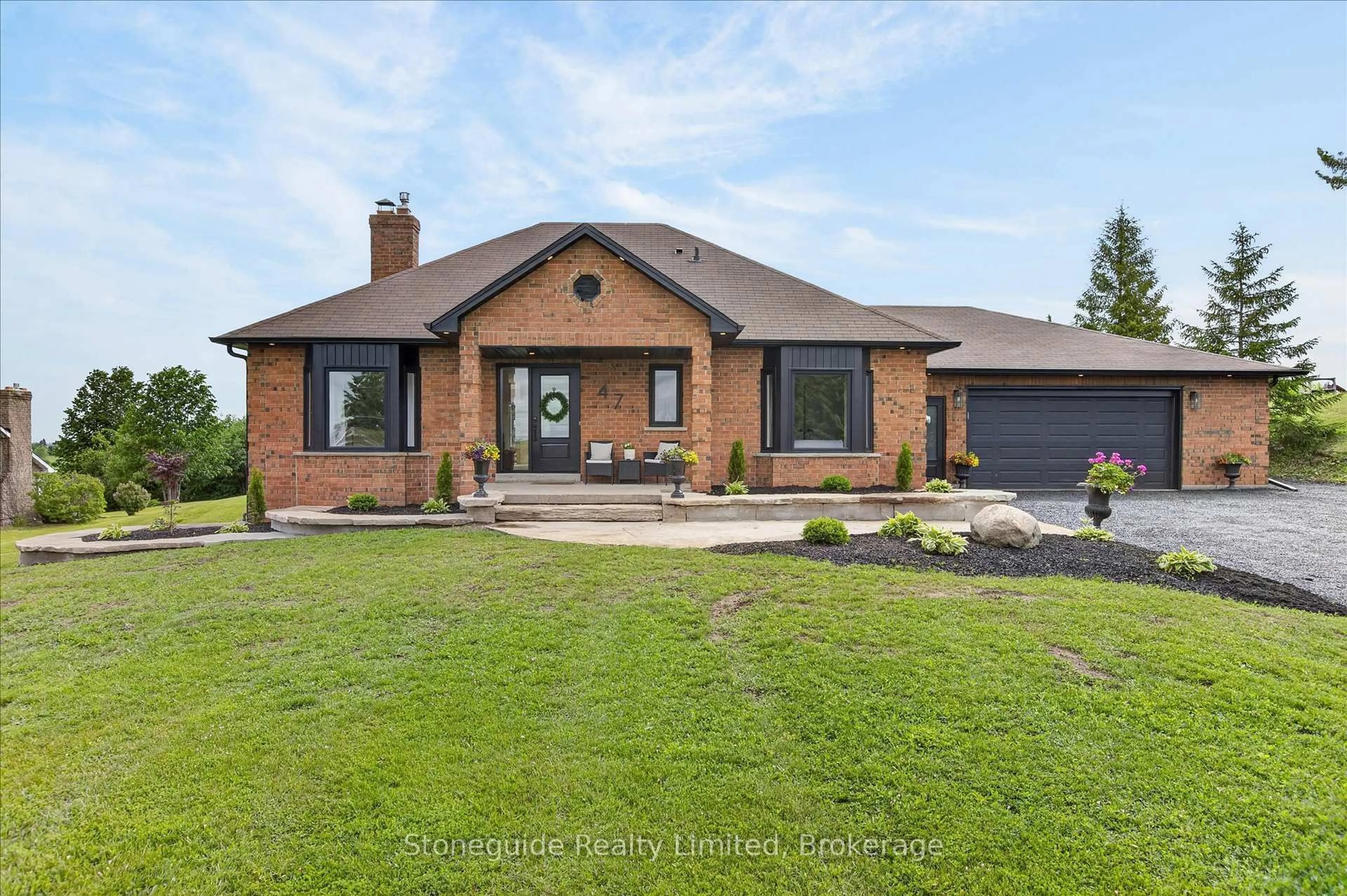 Home with brick exterior material, street for 47 Grandview Dr, Kawartha Lakes Ontario K0L 2W0