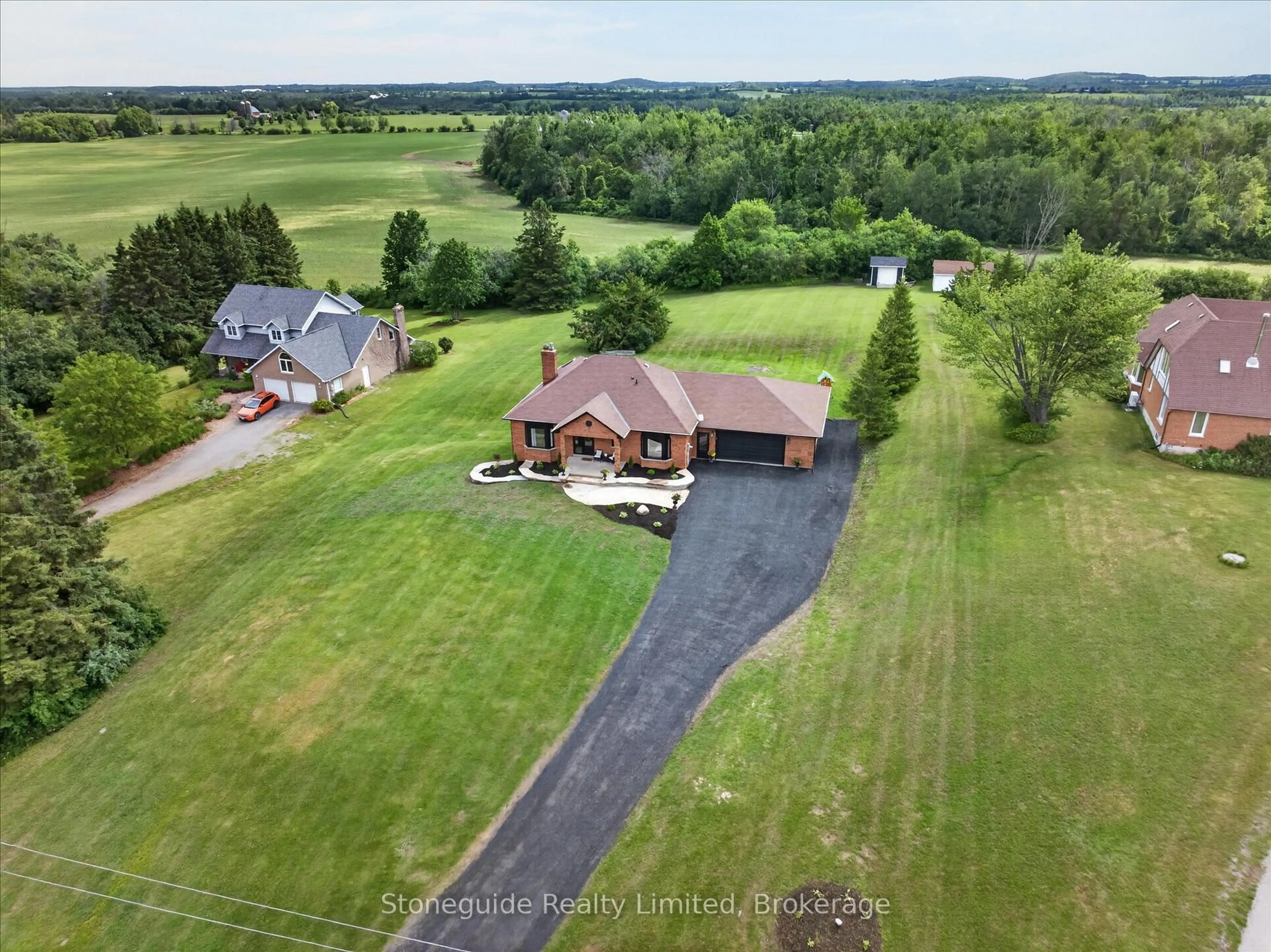 A pic from outside/outdoor area/front of a property/back of a property/a pic from drone, water/lake/river/ocean view for 47 Grandview Dr, Kawartha Lakes Ontario K0L 2W0