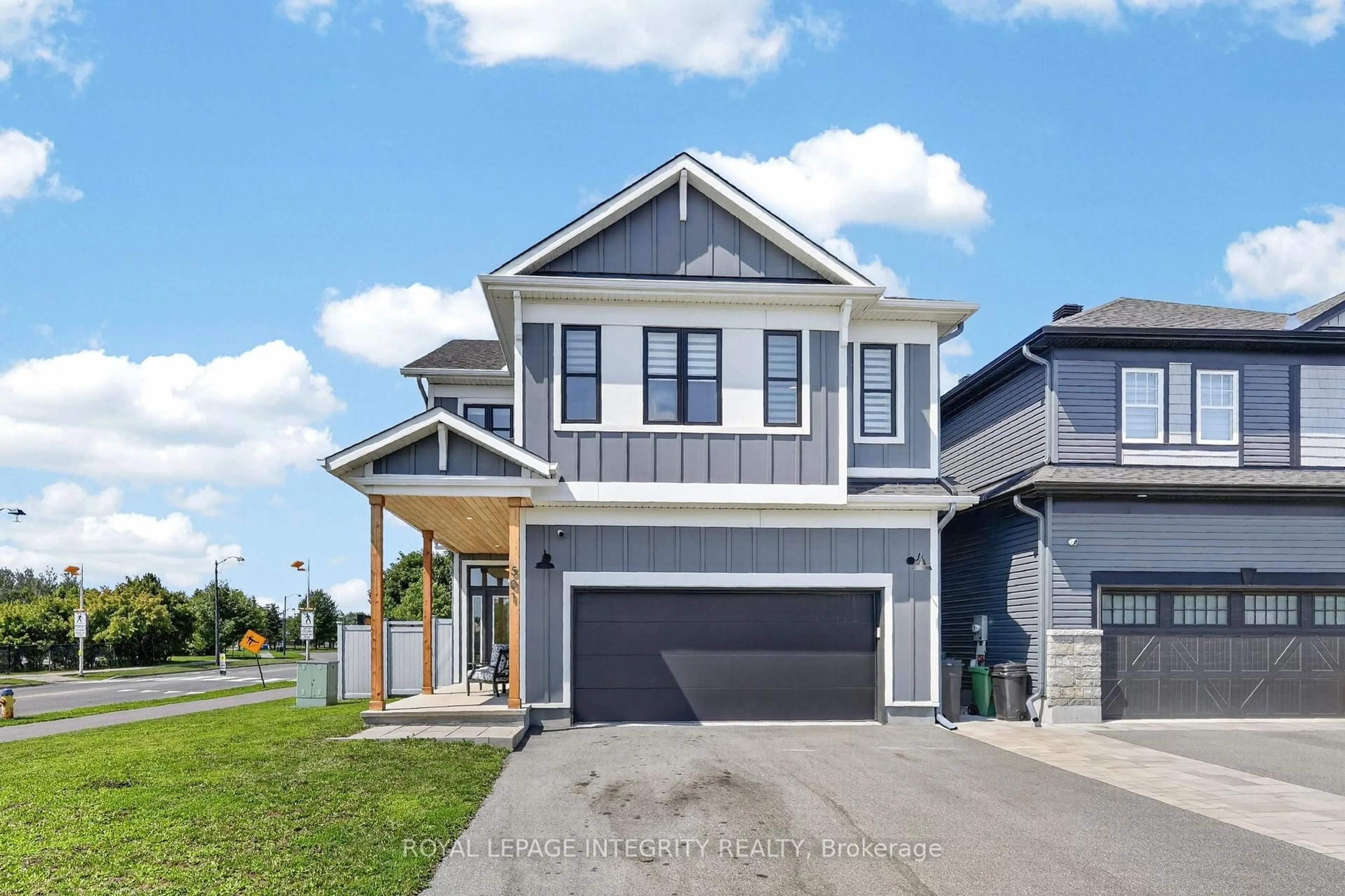Home with vinyl exterior material, street for 501 Cannes Cres, Orleans Ontario K4A 5J6