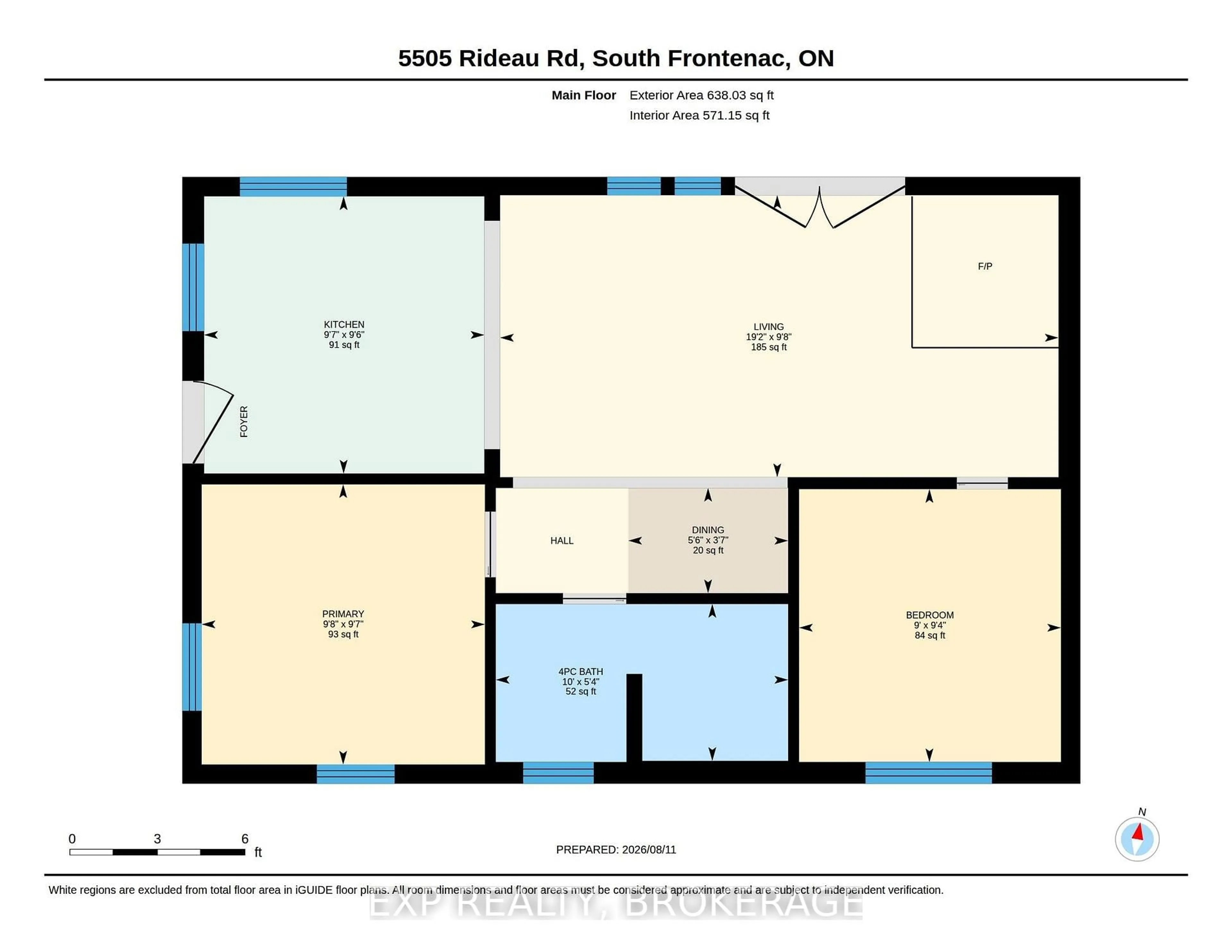 Floor plan for 5505 RIDEAU Rd, Seeley's Bay Ontario K0H 2N0