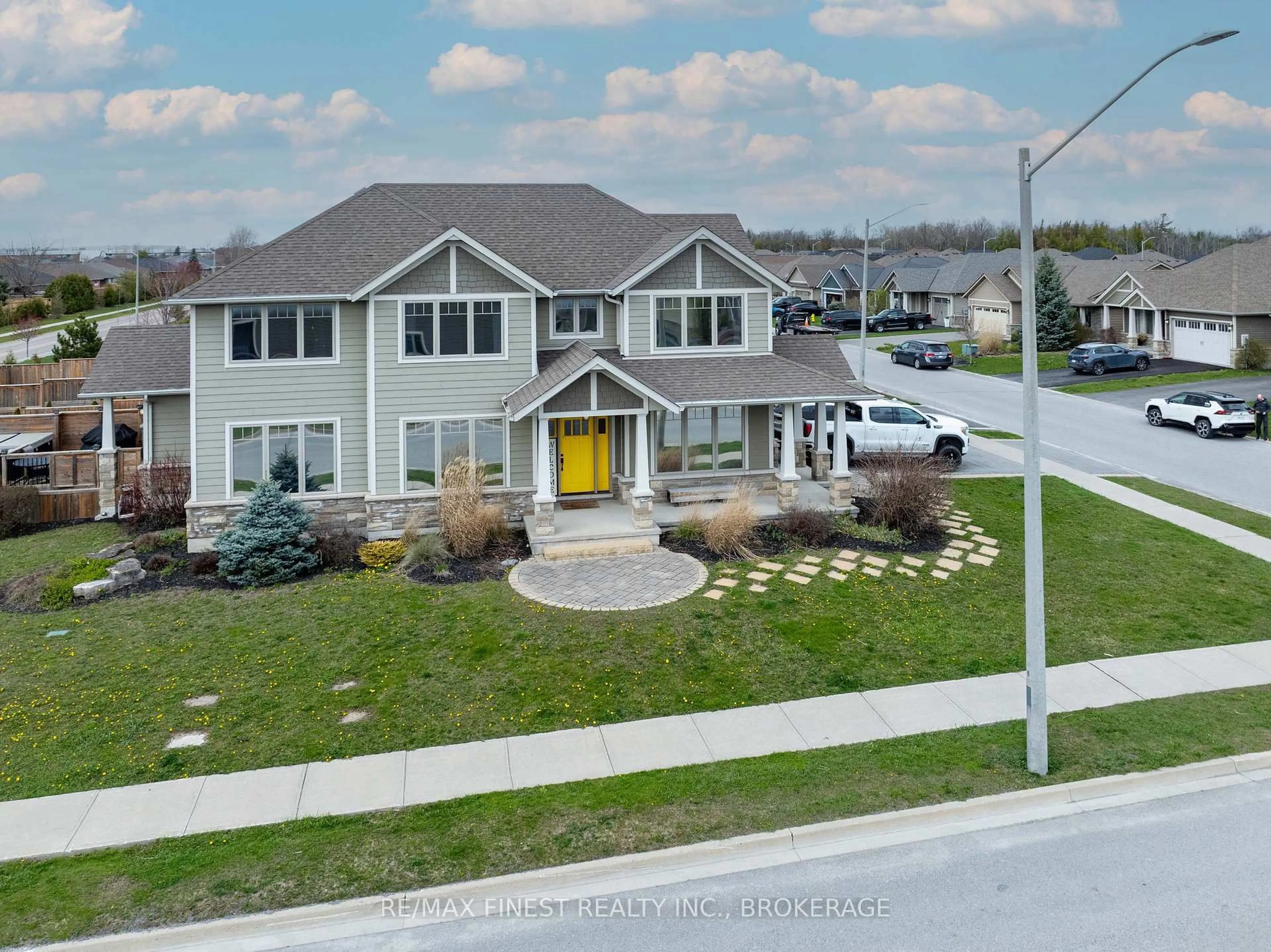 A pic from outside/outdoor area/front of a property/back of a property/a pic from drone, street for 64 Tessa Blvd, Belleville Ontario K8N 0B4