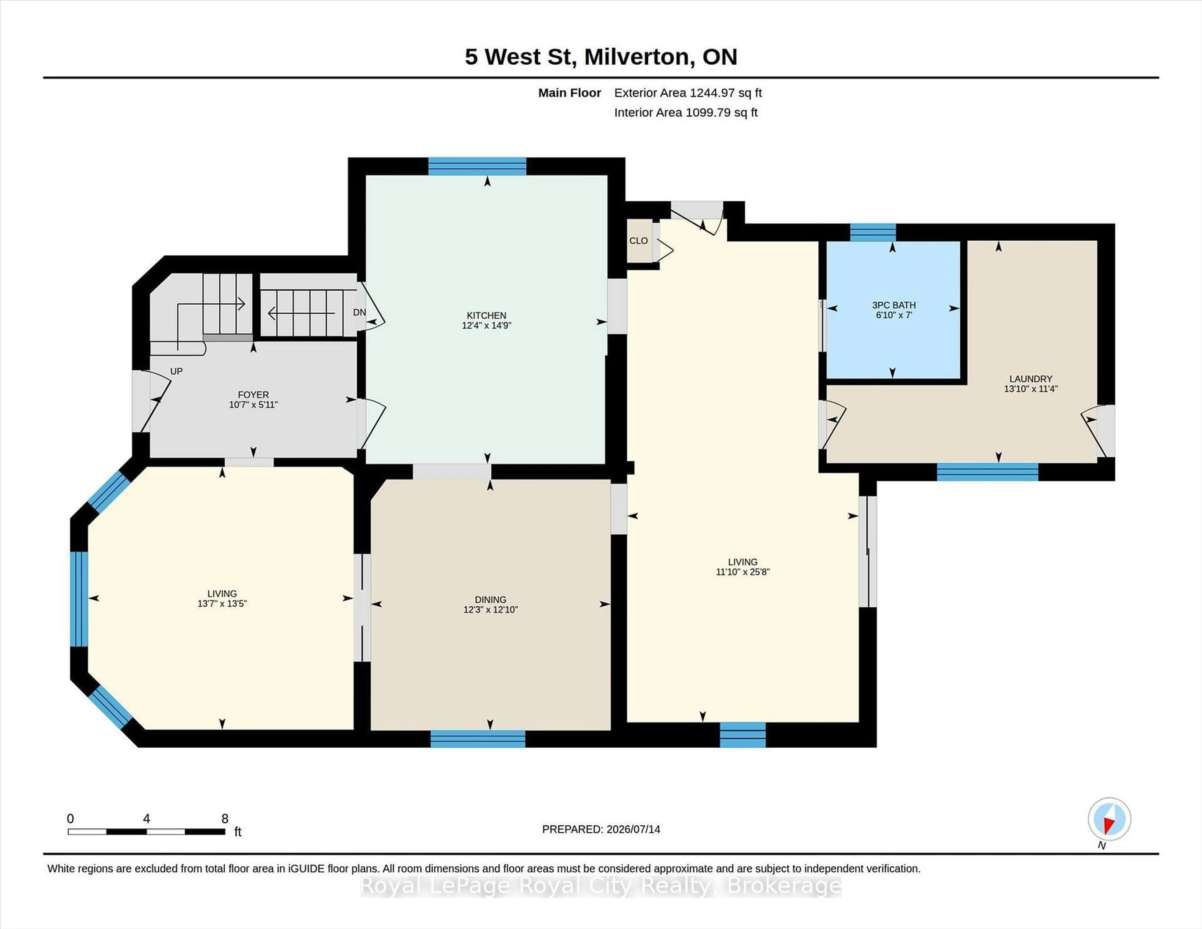 Floor plan for 5 West St, Perth East Ontario N0K 1M0