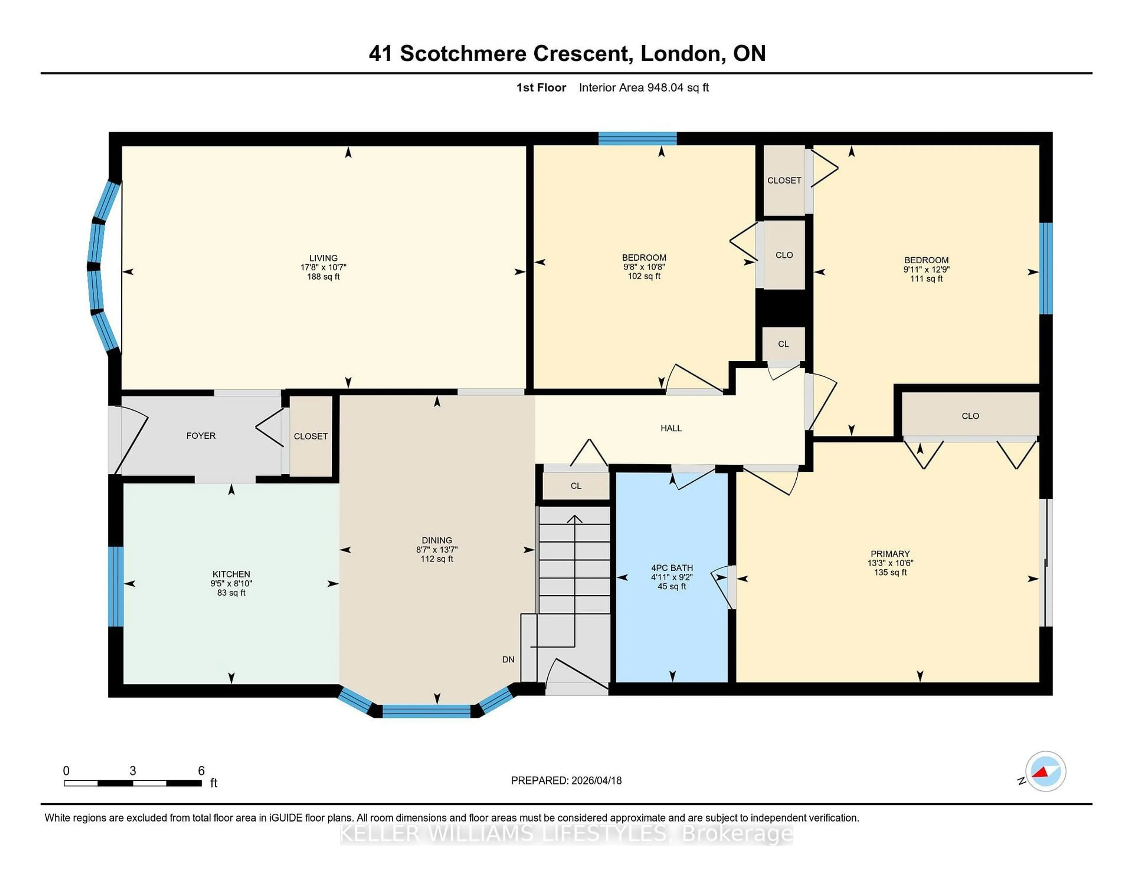 Floor plan for 41 Scotchmere Cres, London South Ontario N6E 1Z9