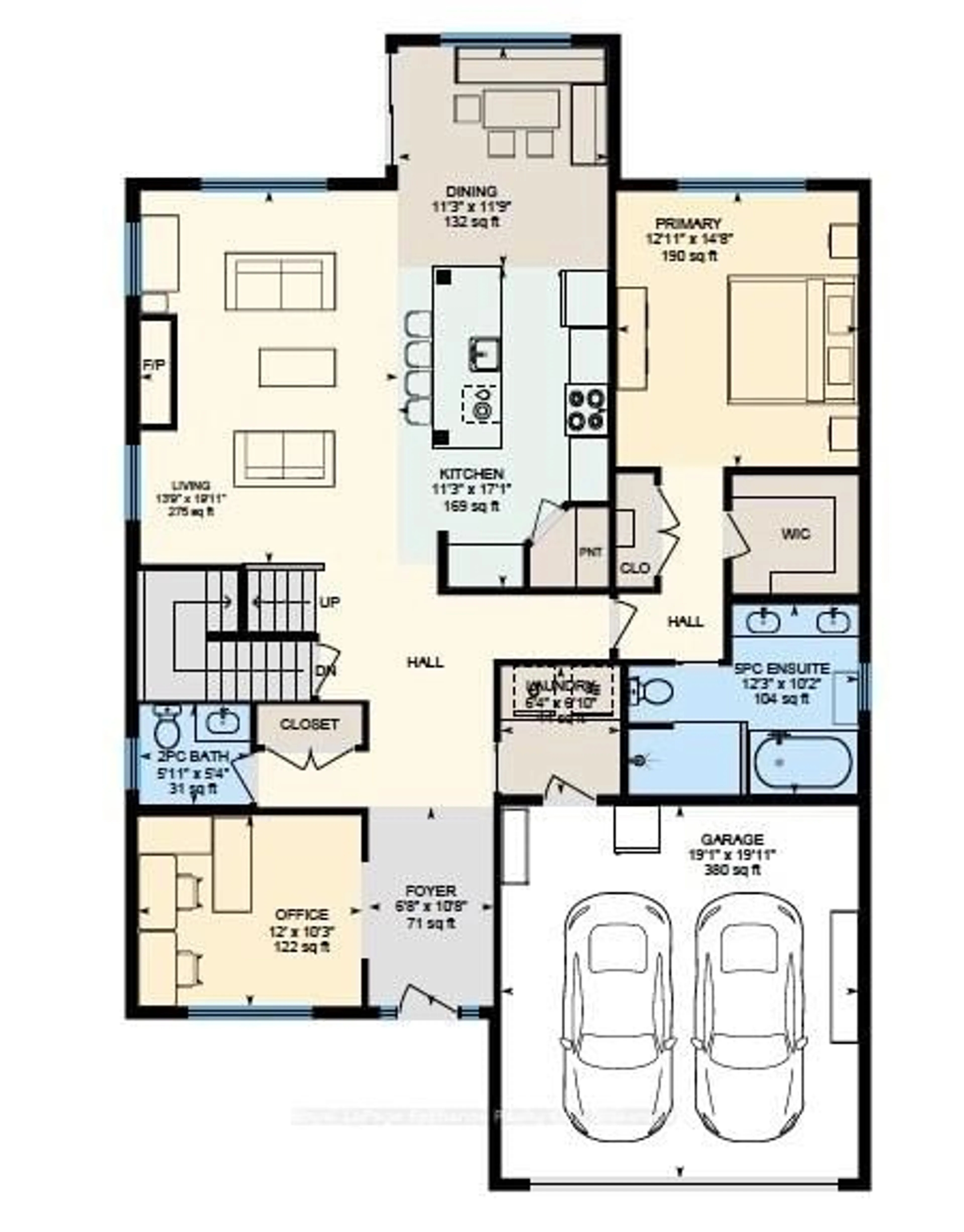 Floor plan for 593 Morrison Cres, Kincardine Ontario N2Z 0A7