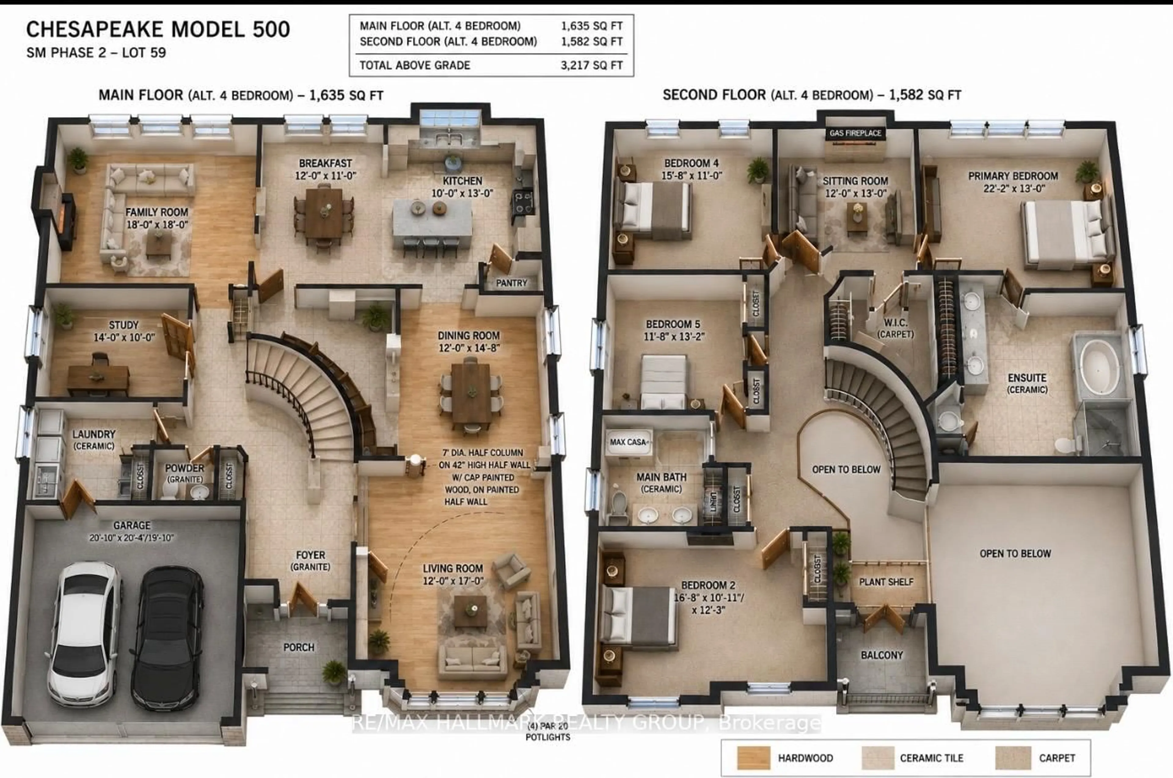 Floor plan for 593 Anjana Circ, Ottawa Ontario K2J 0E1