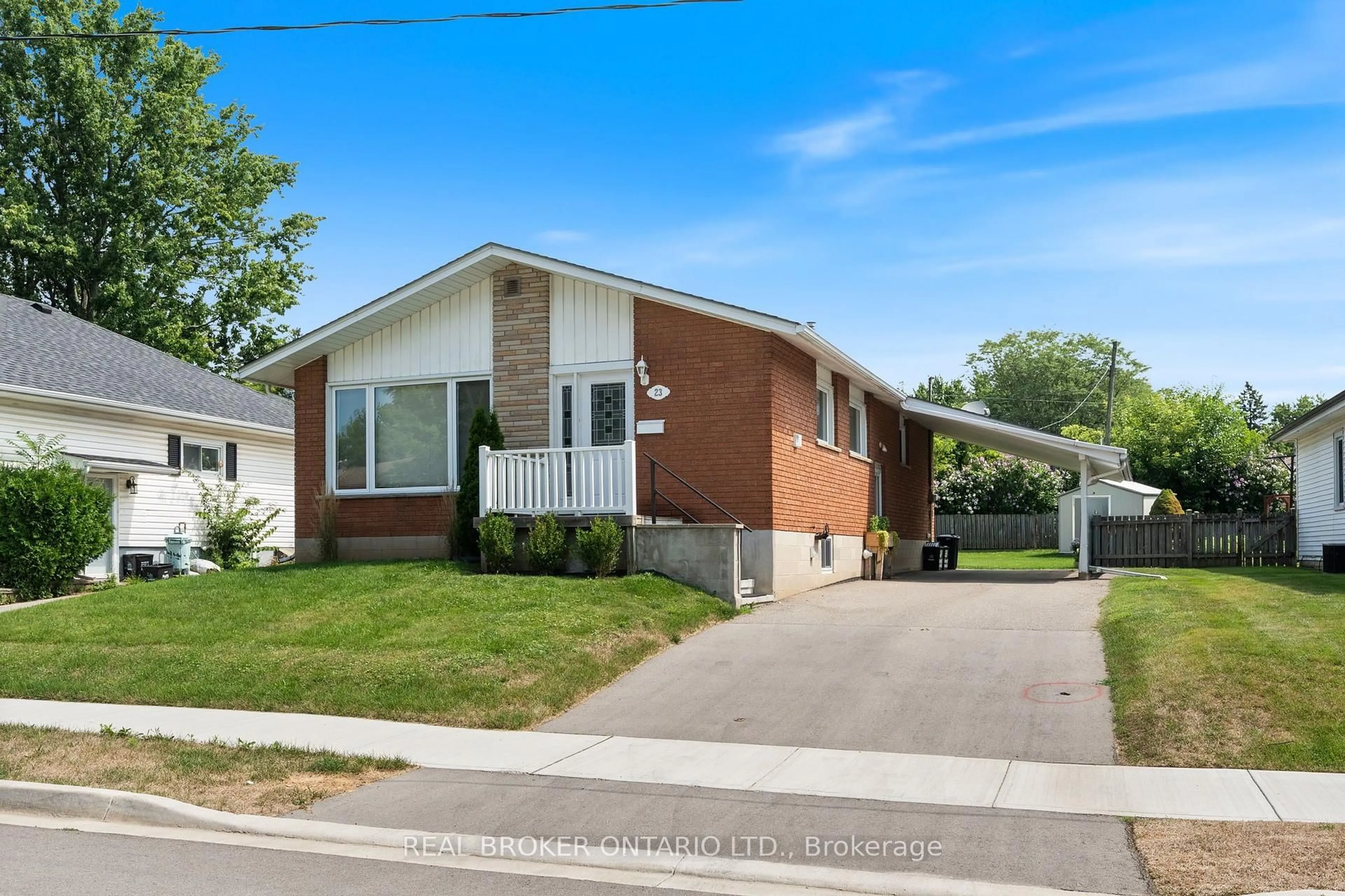Home with brick exterior material, street for 23 Homewood Ave, Norfolk Ontario N3Y 2S9