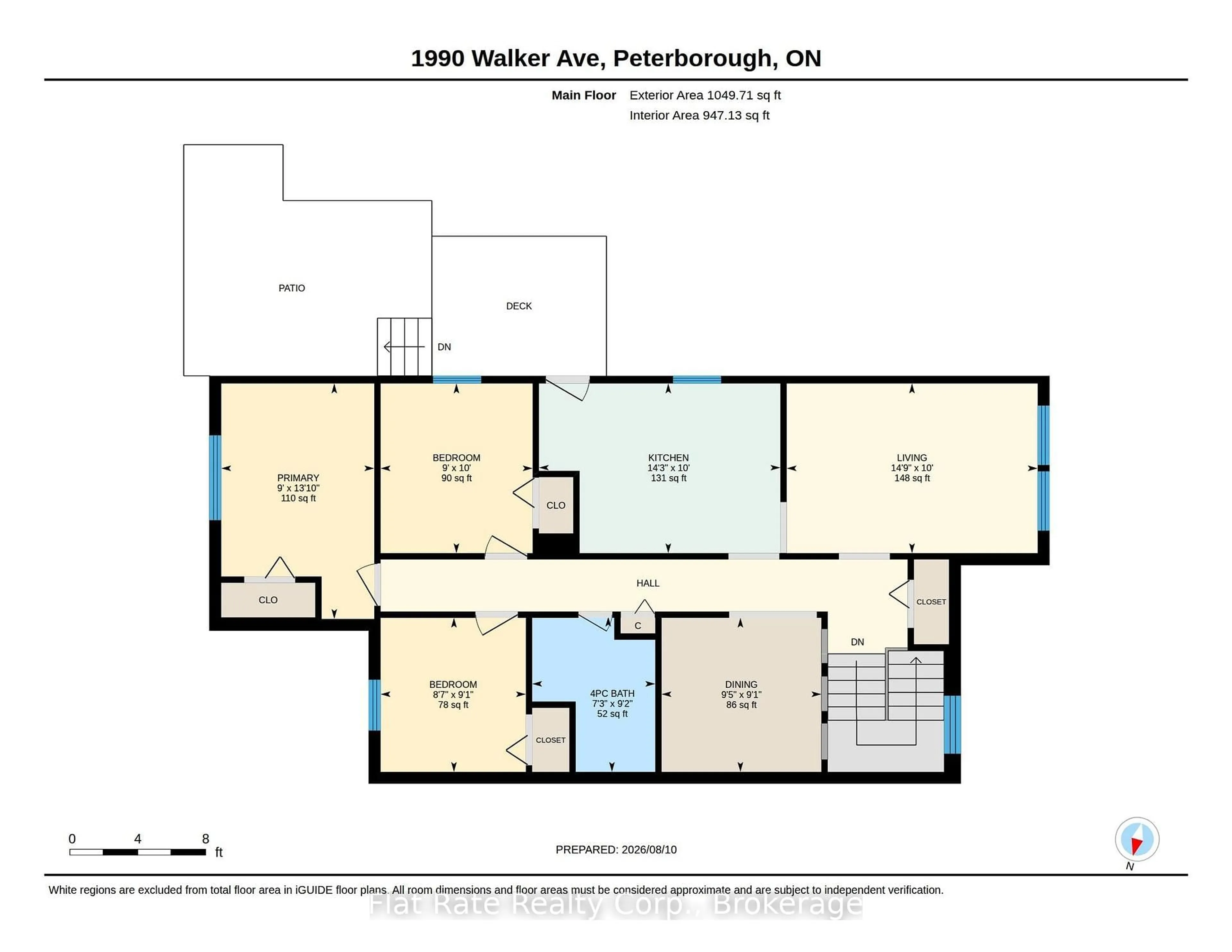 Floor plan for 1990 WALKER Ave, Peterborough Ontario K9L 1T5