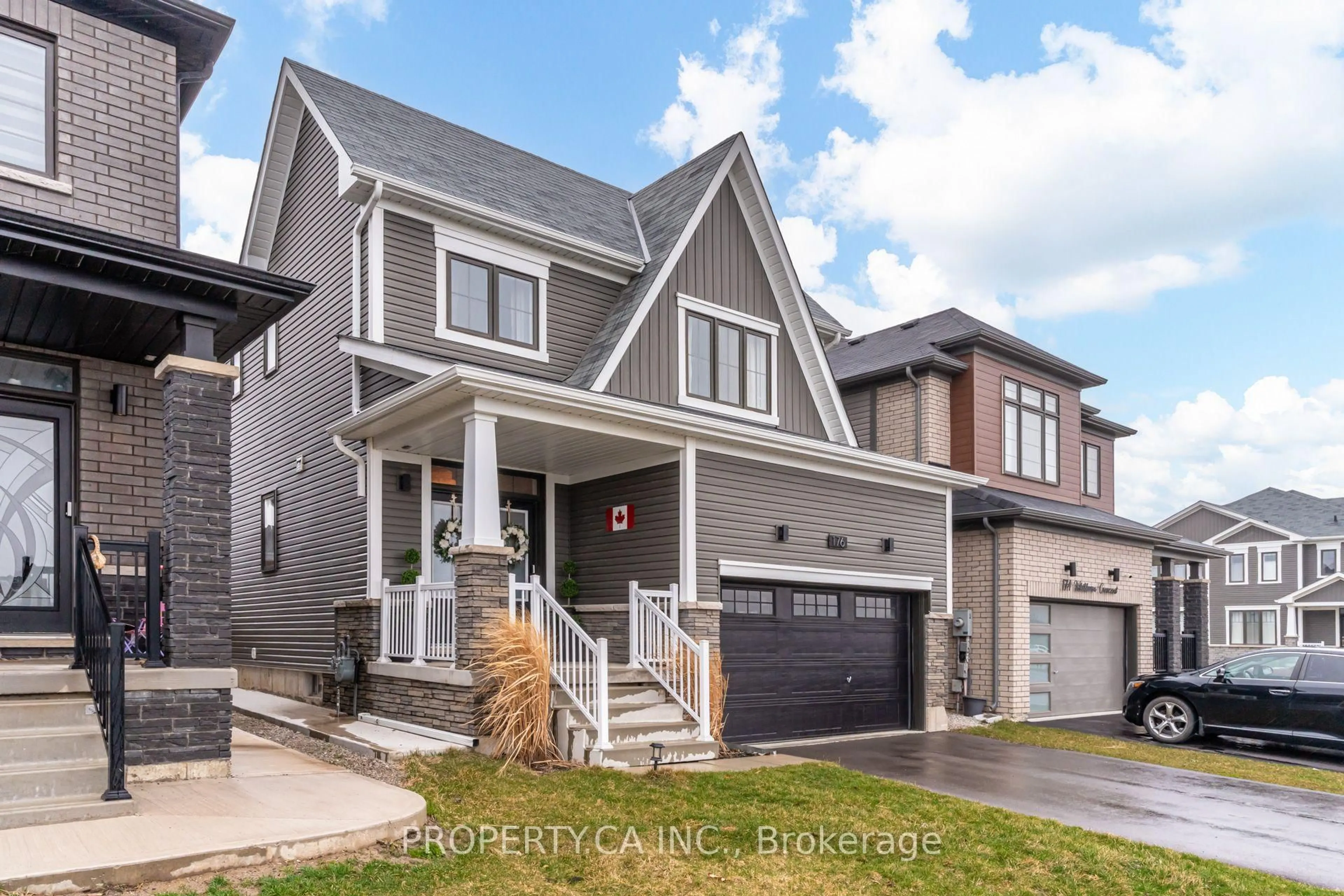 Home with brick exterior material, street for 176 Whithorn Cres, Haldimand Ontario N3W 0G7