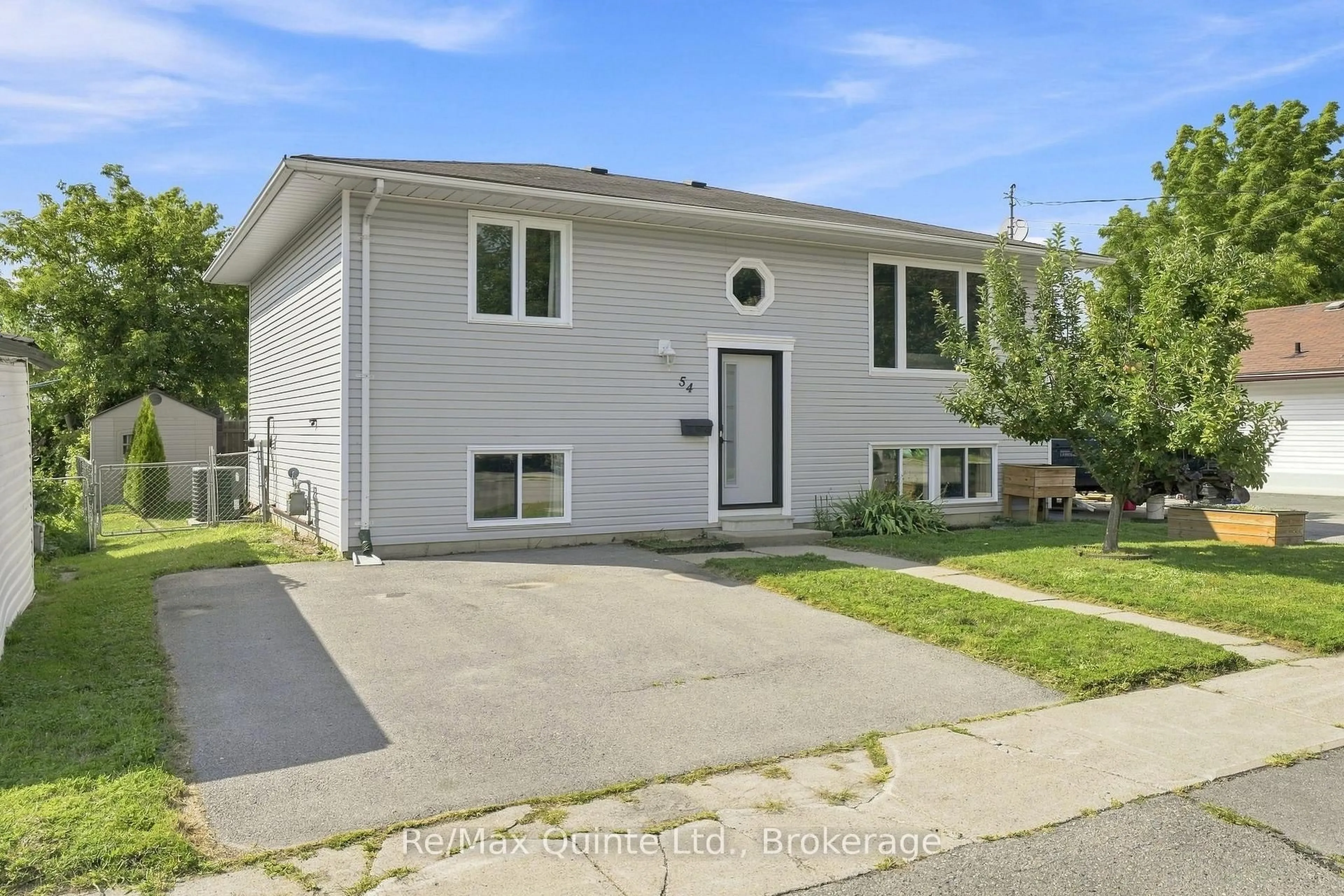 Home with vinyl exterior material, street for 54 Bentinck St, Quinte West Ontario K8V 4E3
