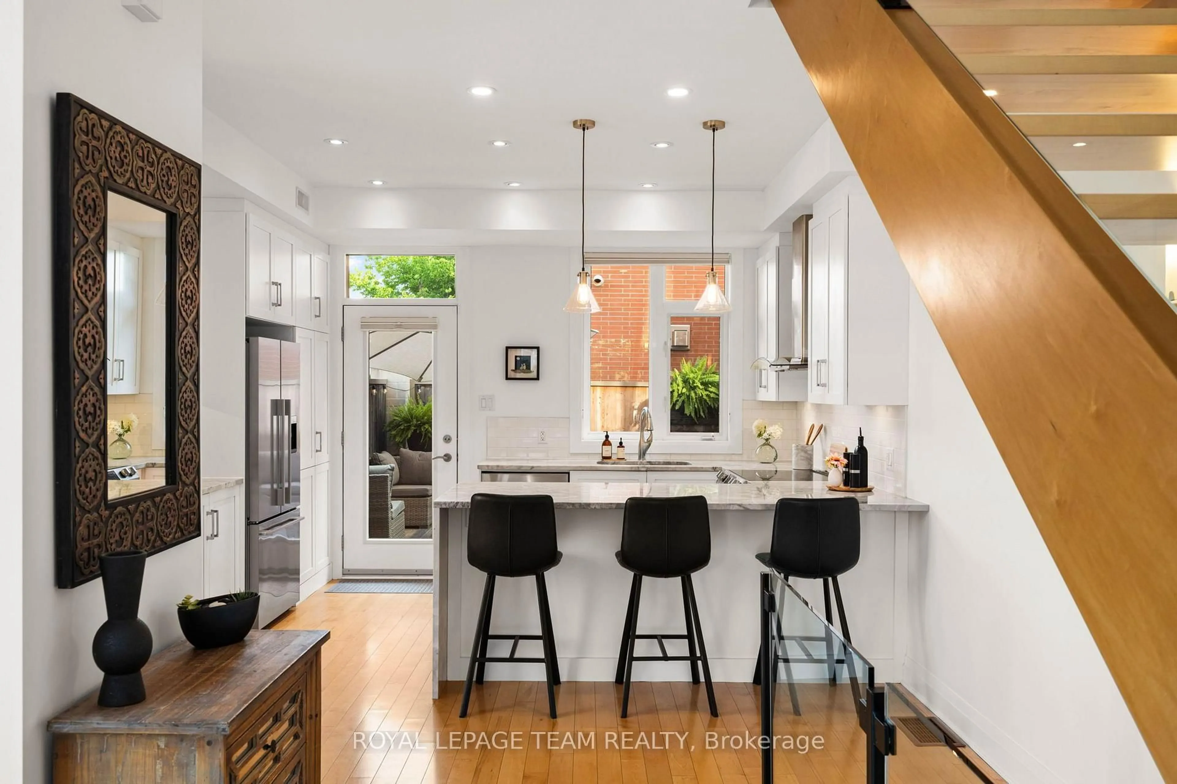 Contemporary kitchen, ceramic/tile floor for 445 Edison Ave, Ottawa Ontario K2A 1S5