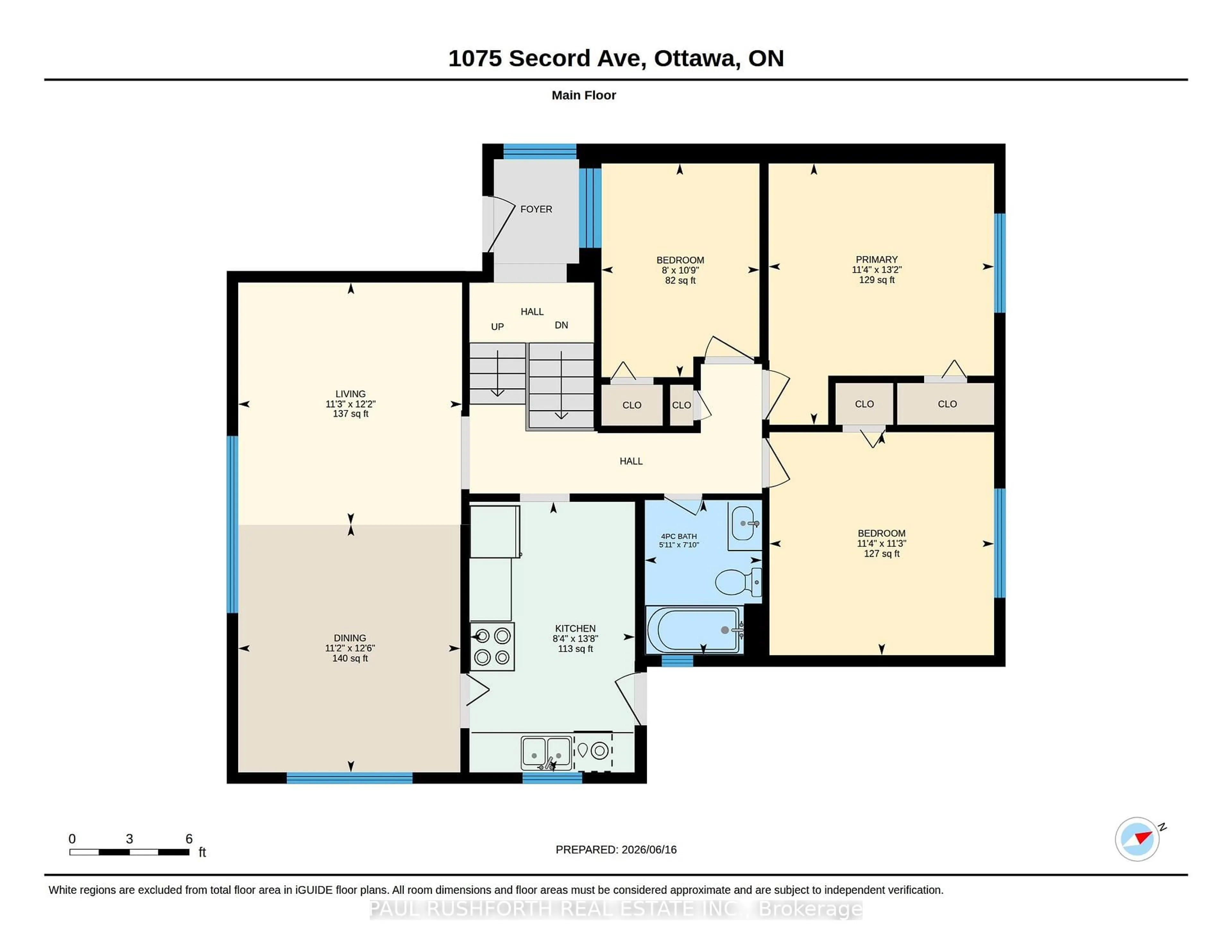 Floor plan for 1075 Secord Ave, Ottawa Ontario K1H 8C7