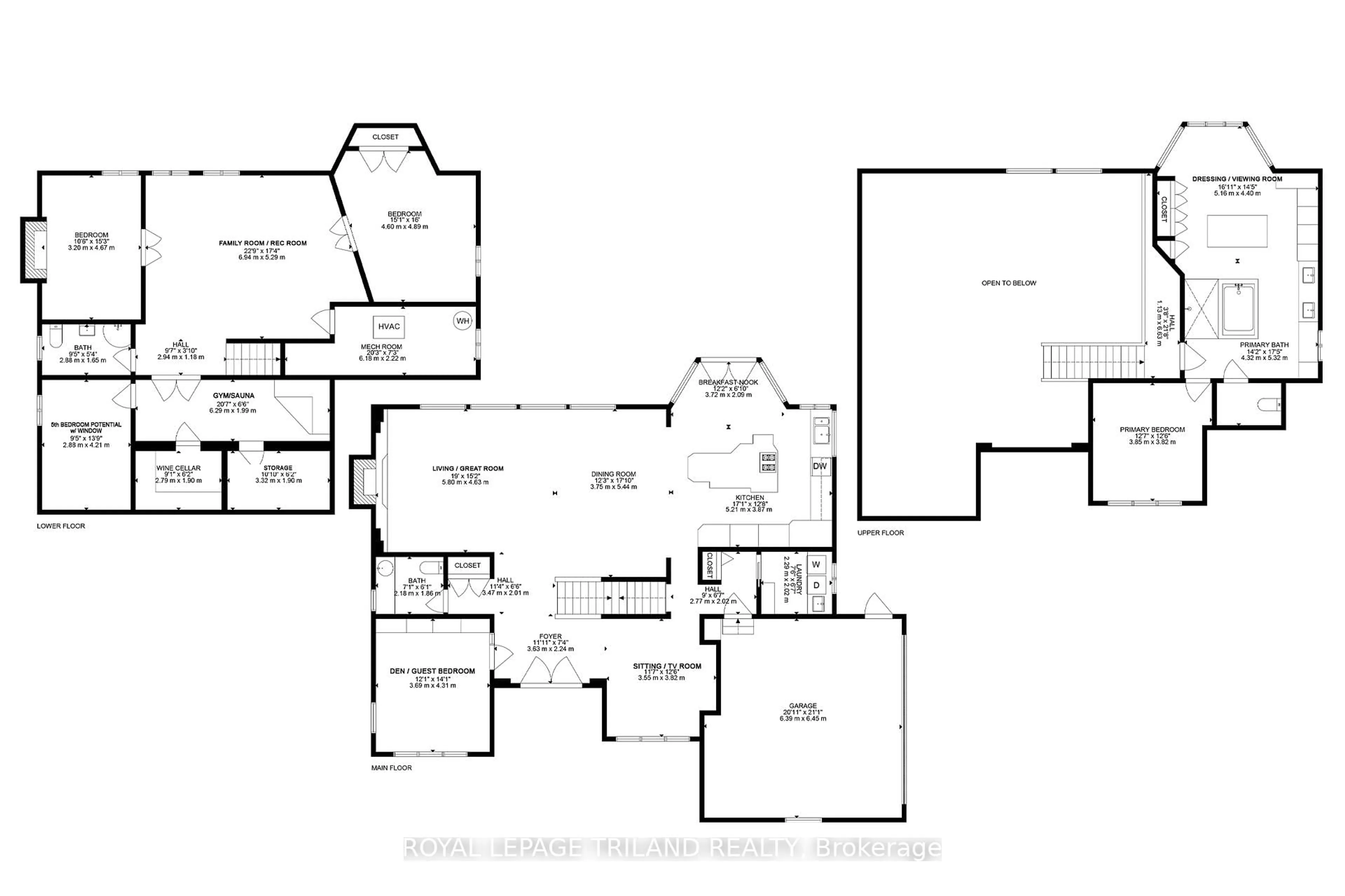 Floor plan for 10016 The Trail, Lambton Shores Ontario N0M 1T0