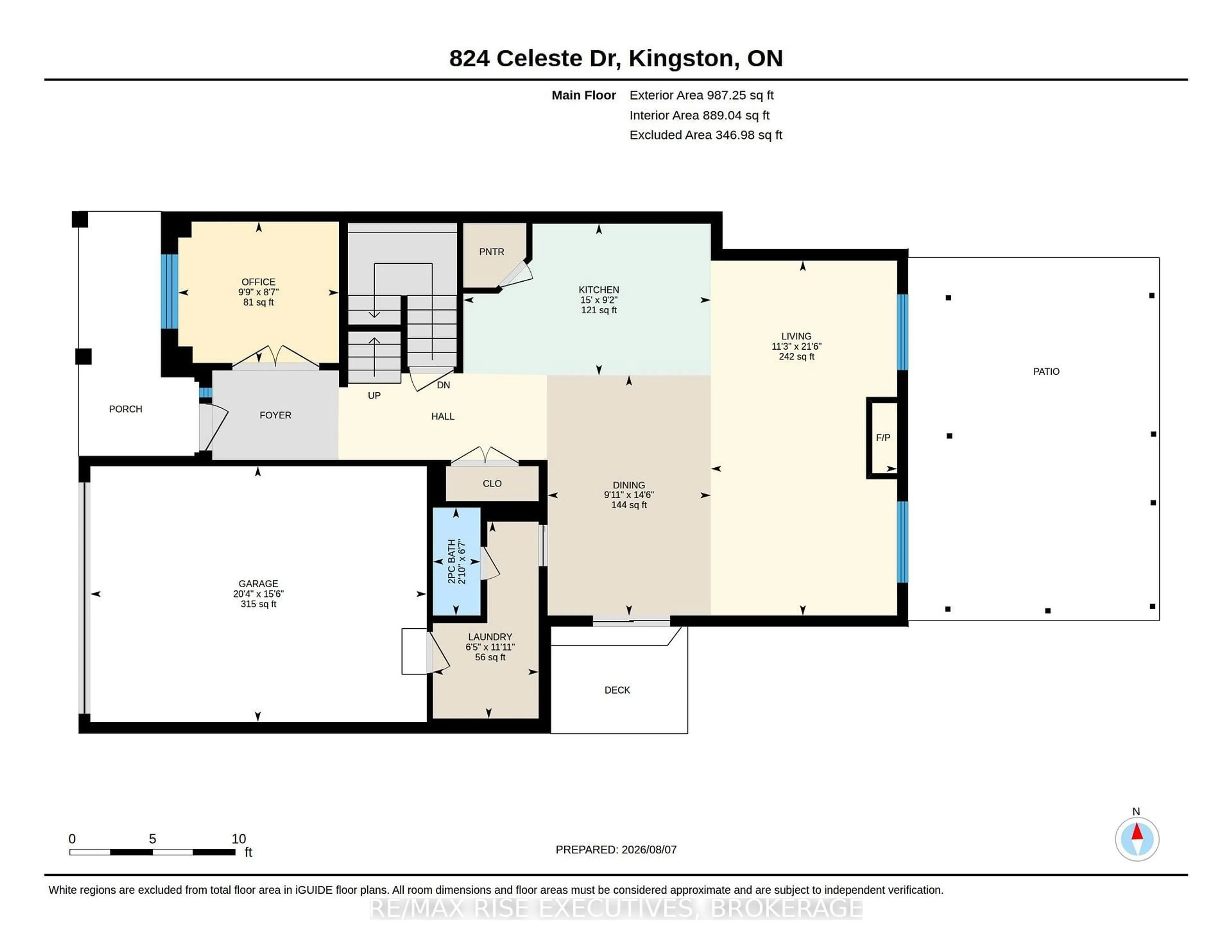 Floor plan for 824 Celeste Dr, Kingston Ontario K7P 0P6