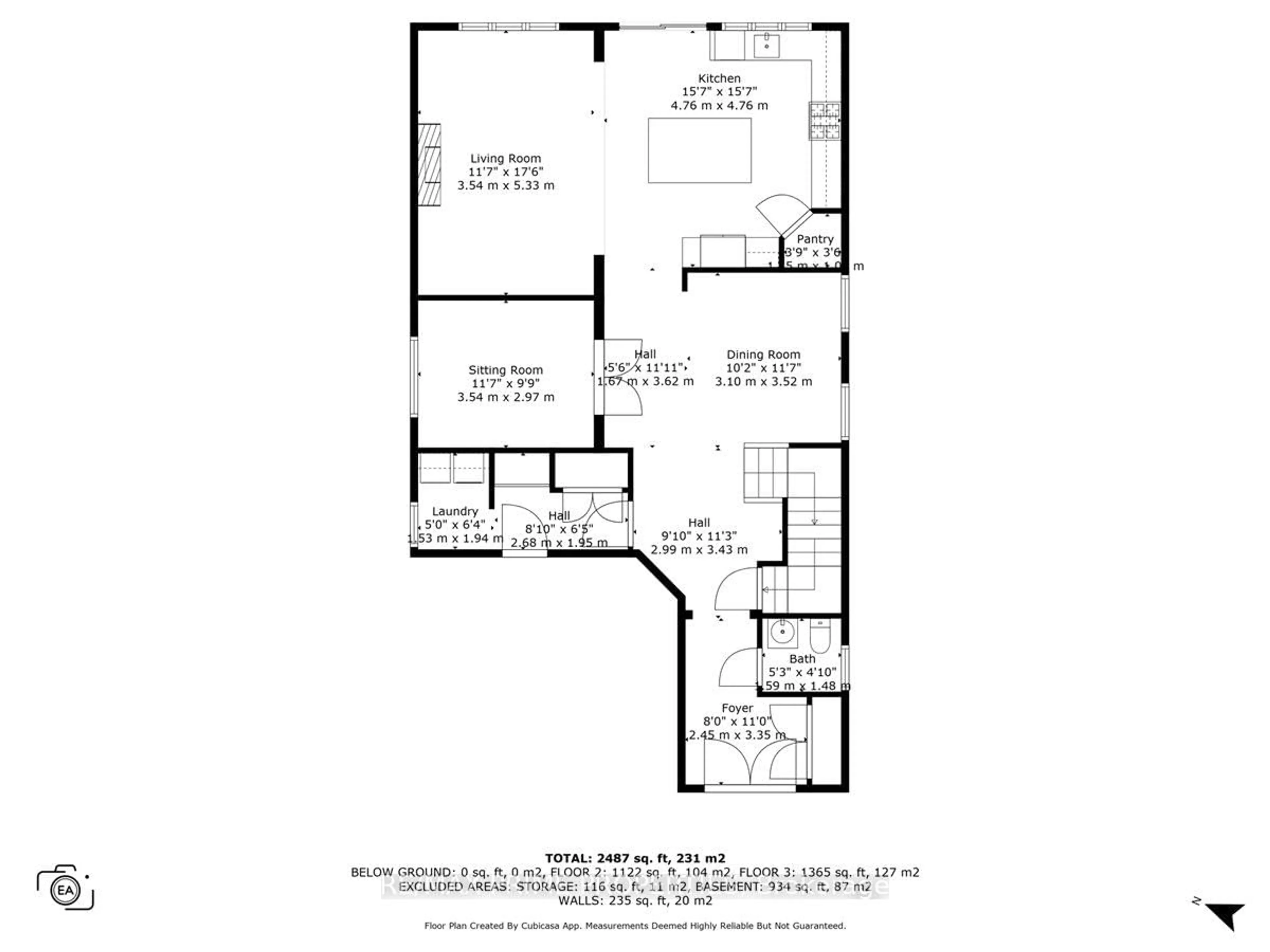 Floor plan for 724 Cartographe St, Orleans Ontario K4A 1E9