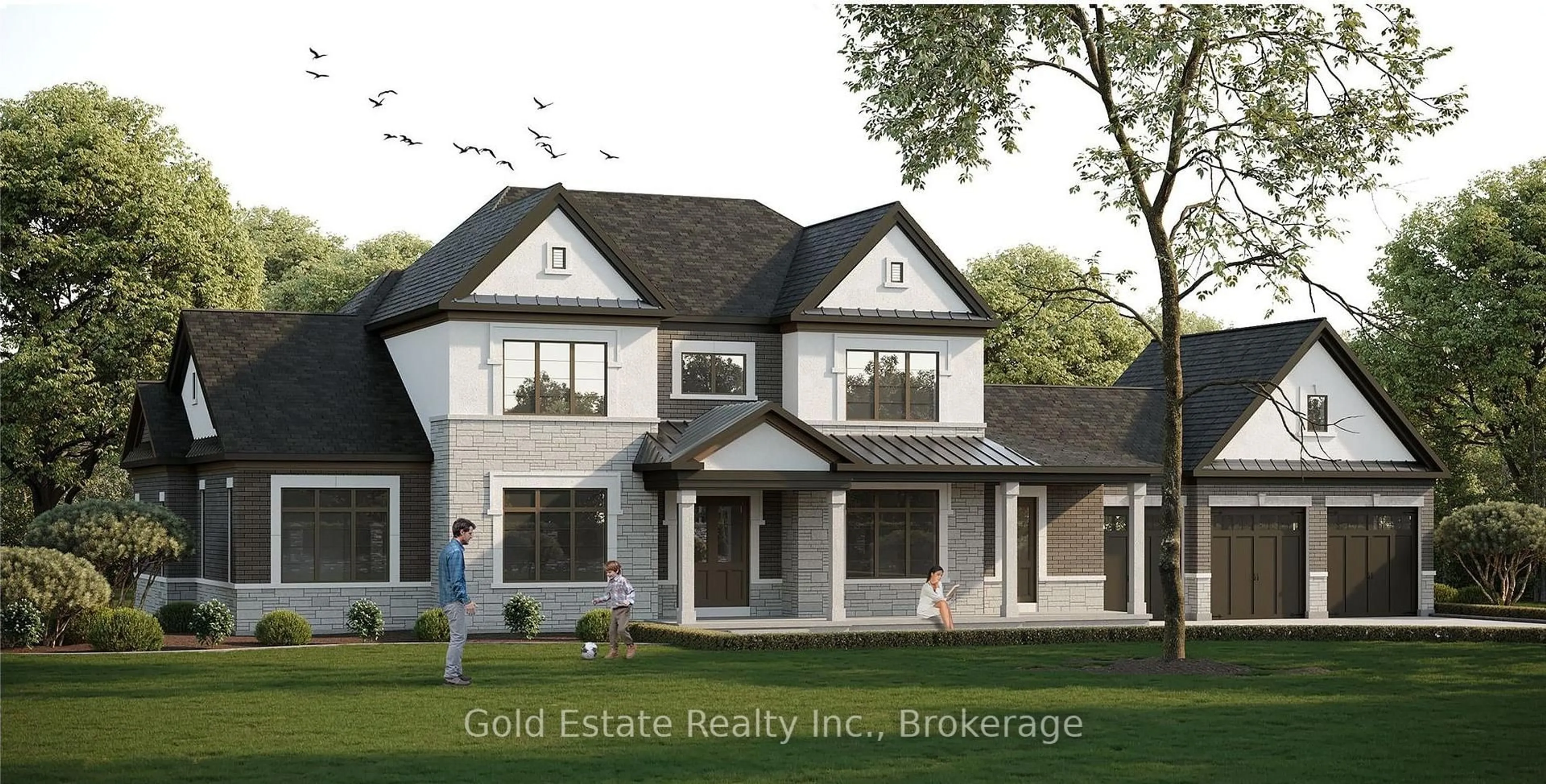 Home with brick exterior material, building for 1 Captain Rounding Way #Lot 19, Amaranth Ontario L9V 3T8