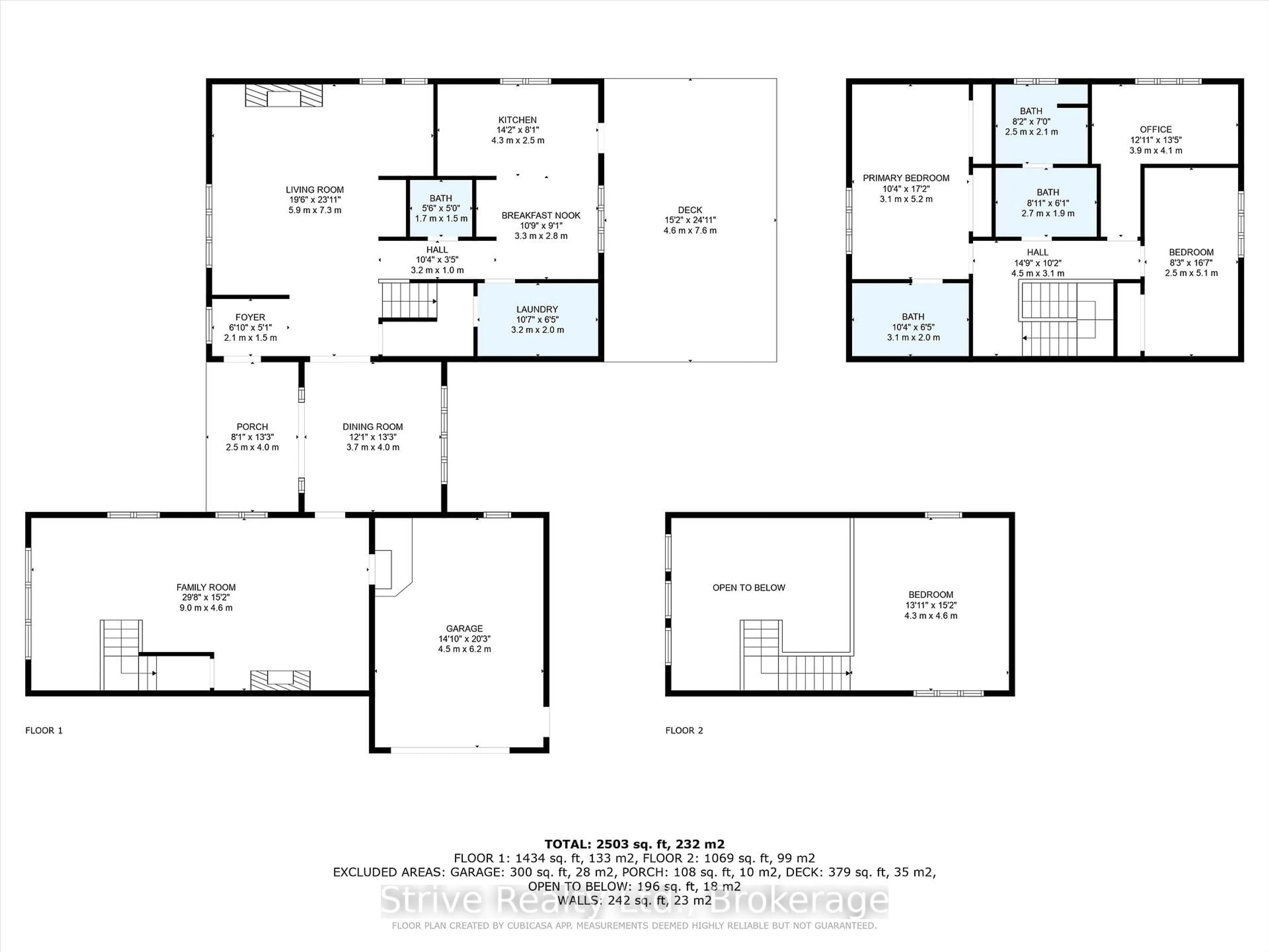 Floor plan for 1035 George Rd, Bracebridge Ontario P1L 1W8