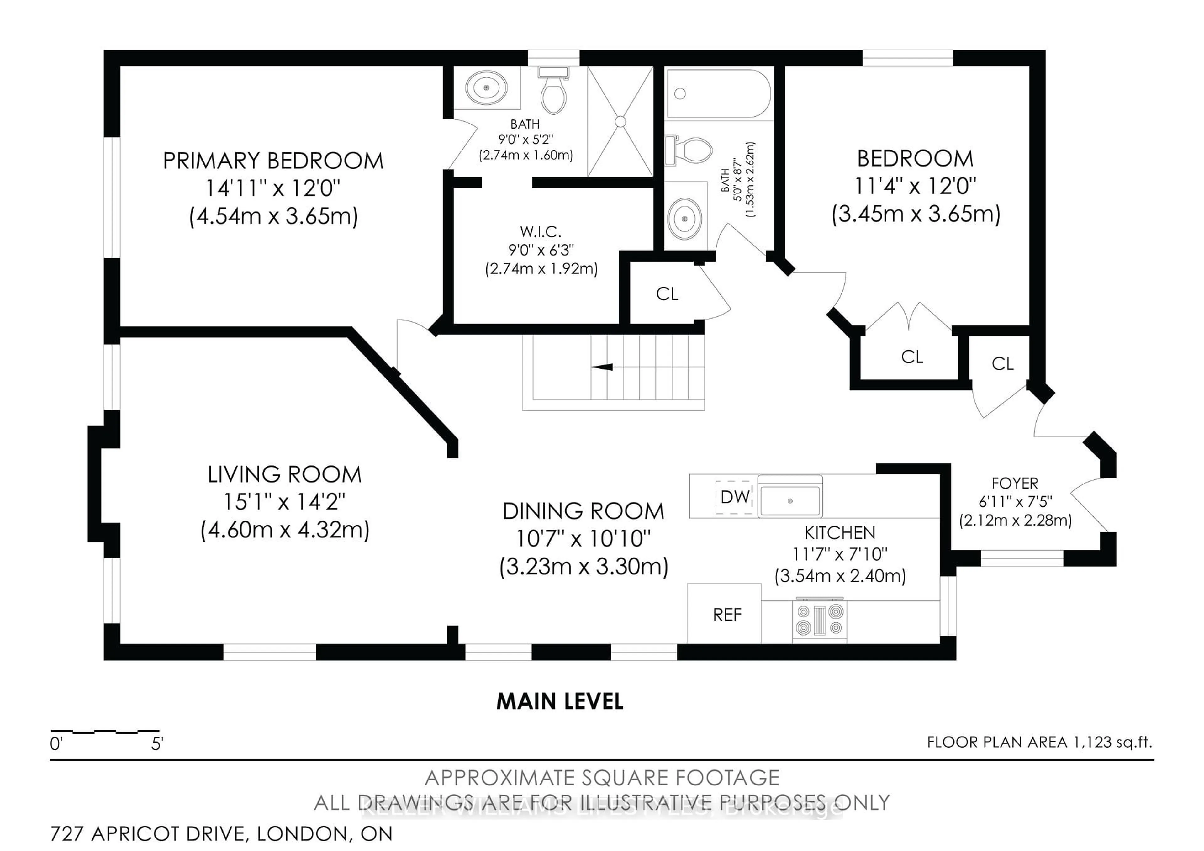 Floor plan for 727 Apricot Dr #7, London South Ontario N6K 5A7