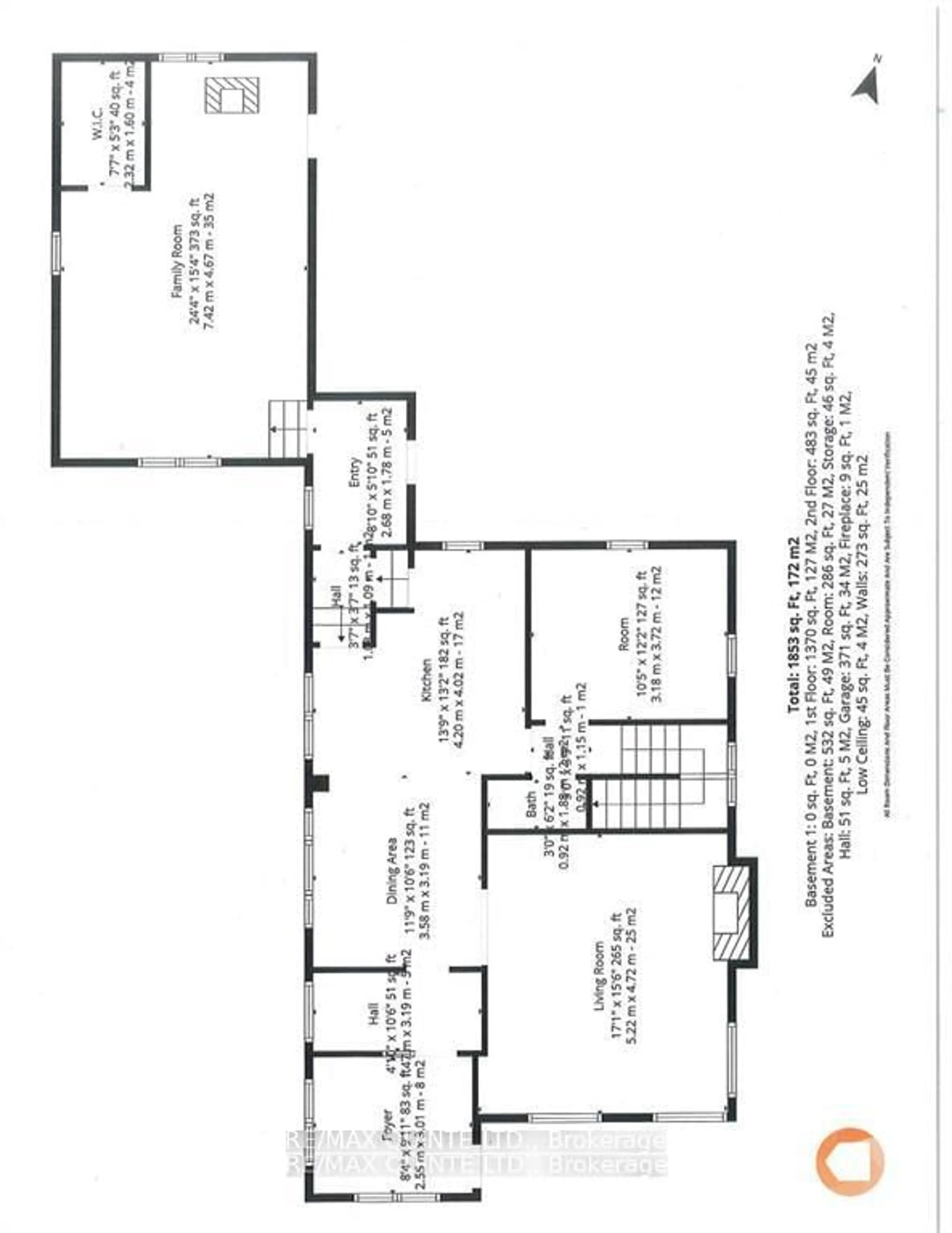 Floor plan for 3810 Springbrook Rd, Denbigh Ontario K0L 1L0