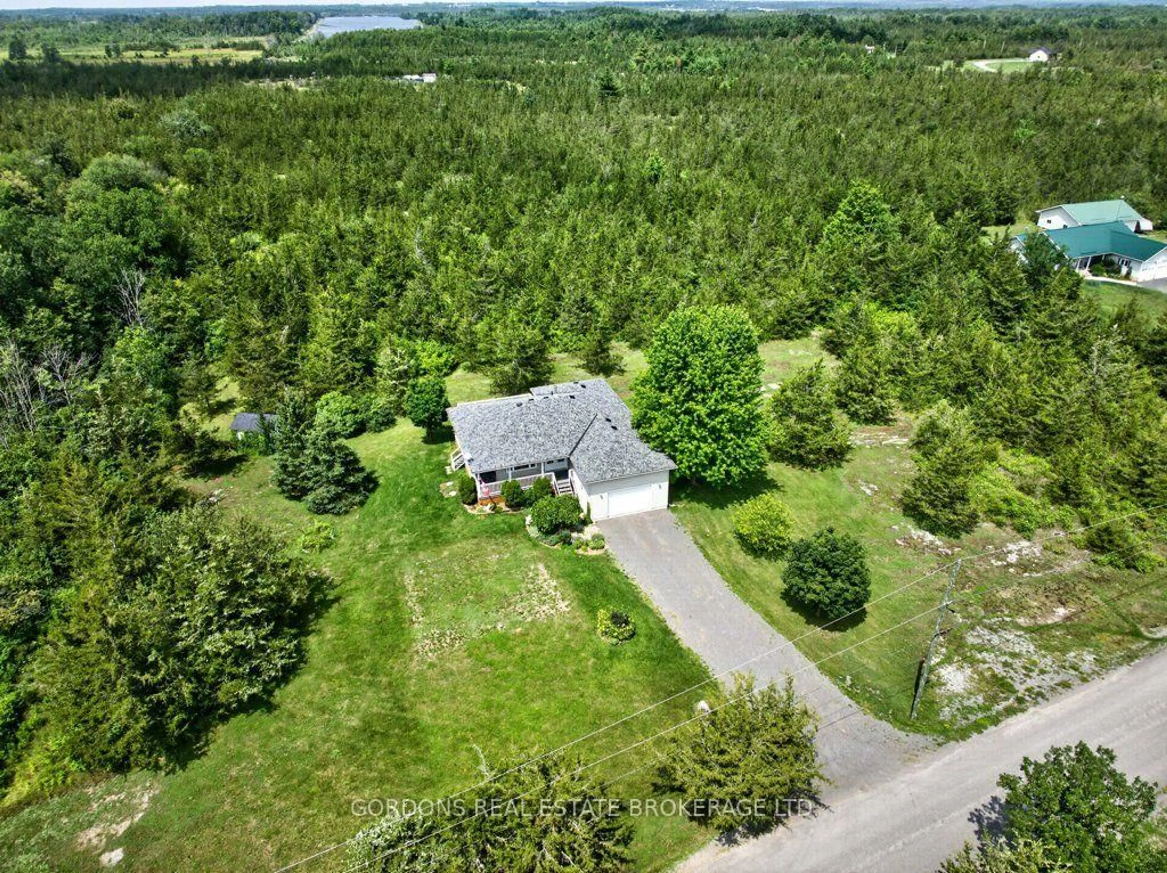 A pic from outside/outdoor area/front of a property/back of a property/a pic from drone, water/lake/river/ocean view for 467 Denridge Rd, Stone Mills Ontario K0K 2Z0