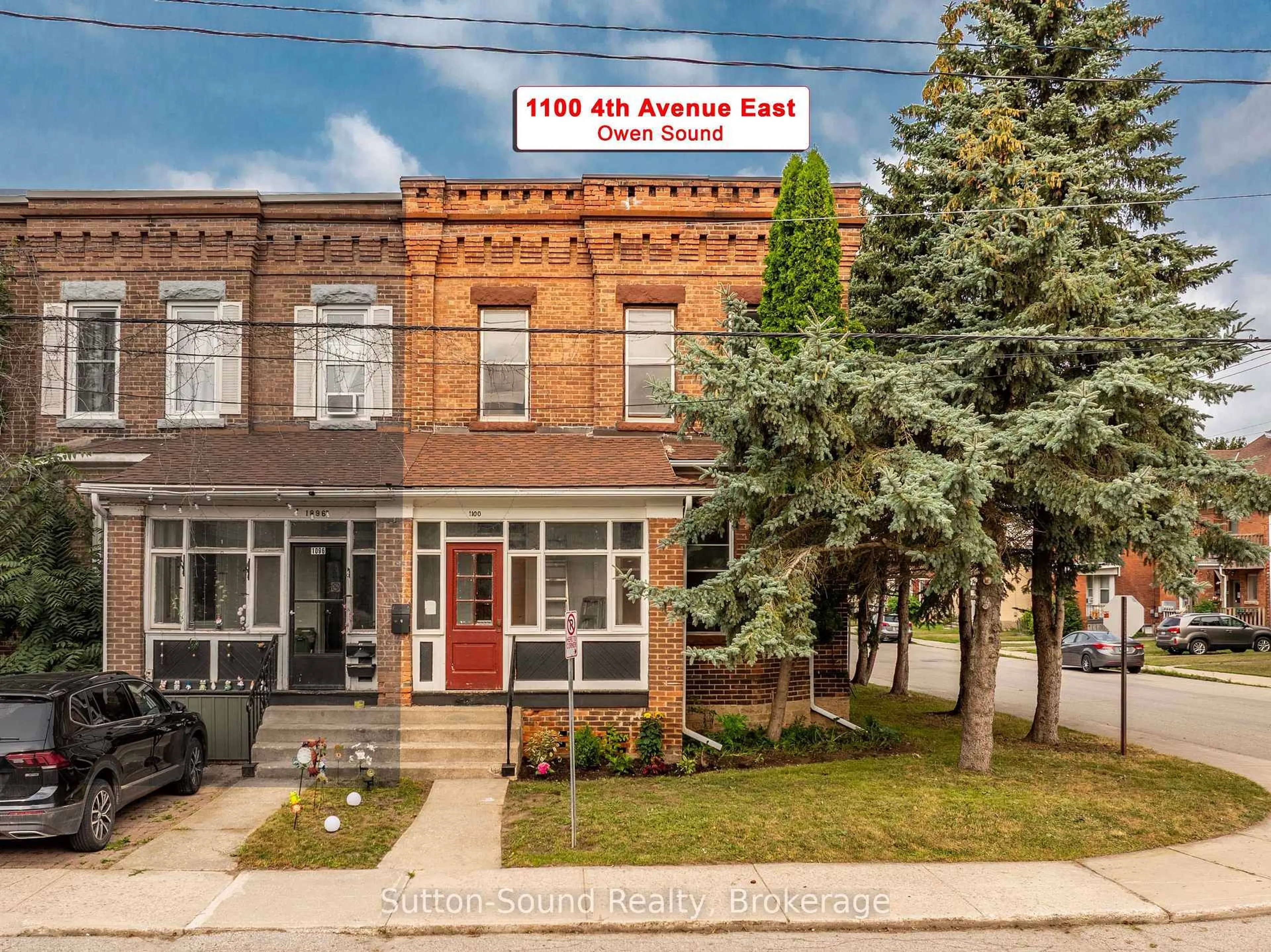 Home with brick exterior material, street for 1100 4th Ave, Owen Sound Ontario N4K 2P2