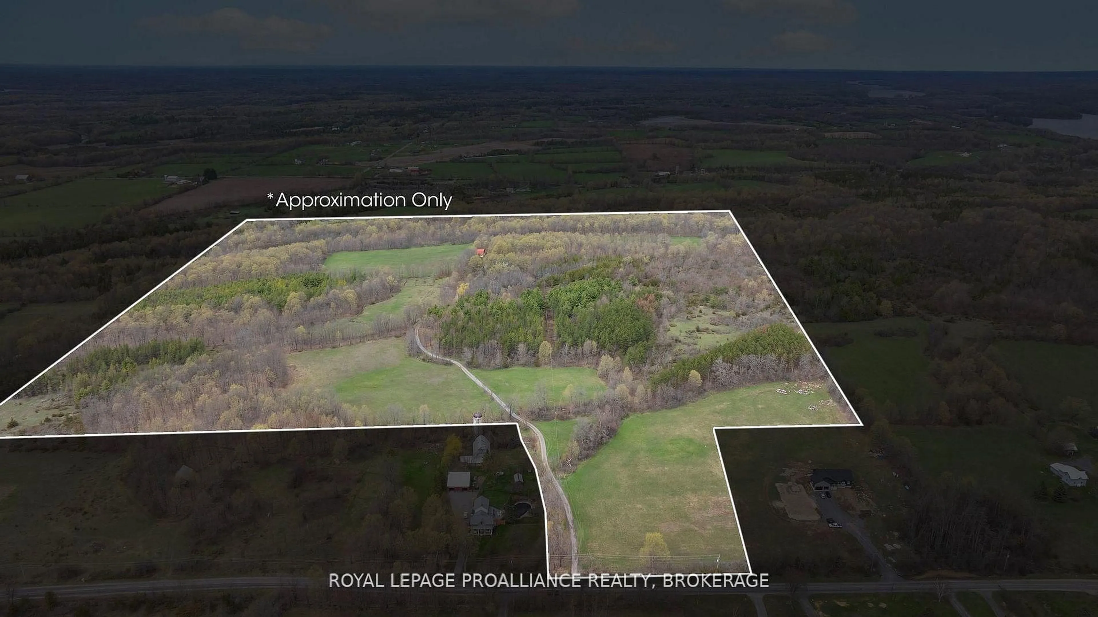 A pic from outside/outdoor area/front of a property/back of a property/a pic from drone, unknown for 3733 Jamieson Rd, Harrowsmith Ontario K0H 1V0