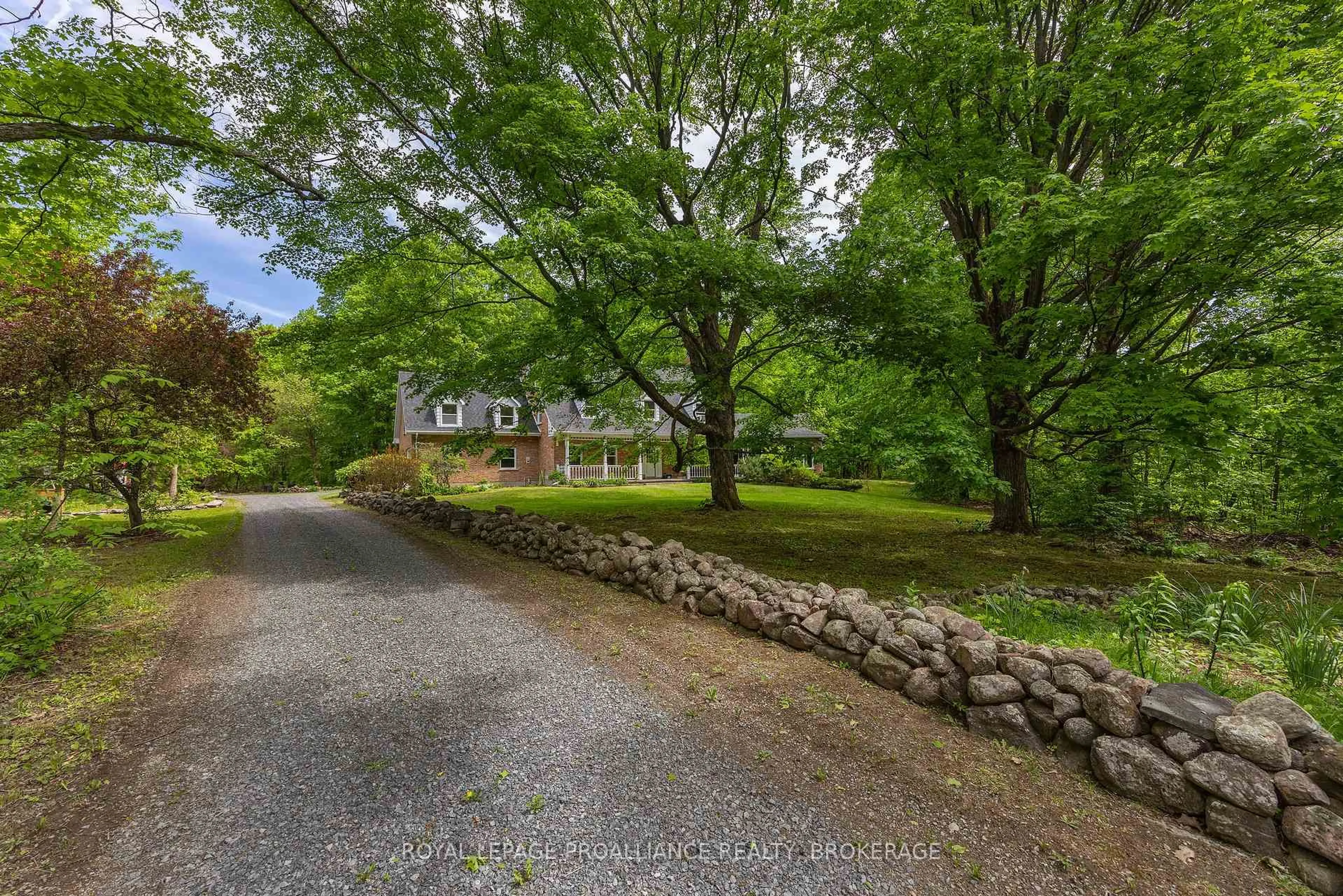 A pic from outside/outdoor area/front of a property/back of a property/a pic from drone, street for 3733 Jamieson Rd, Harrowsmith Ontario K0H 1V0