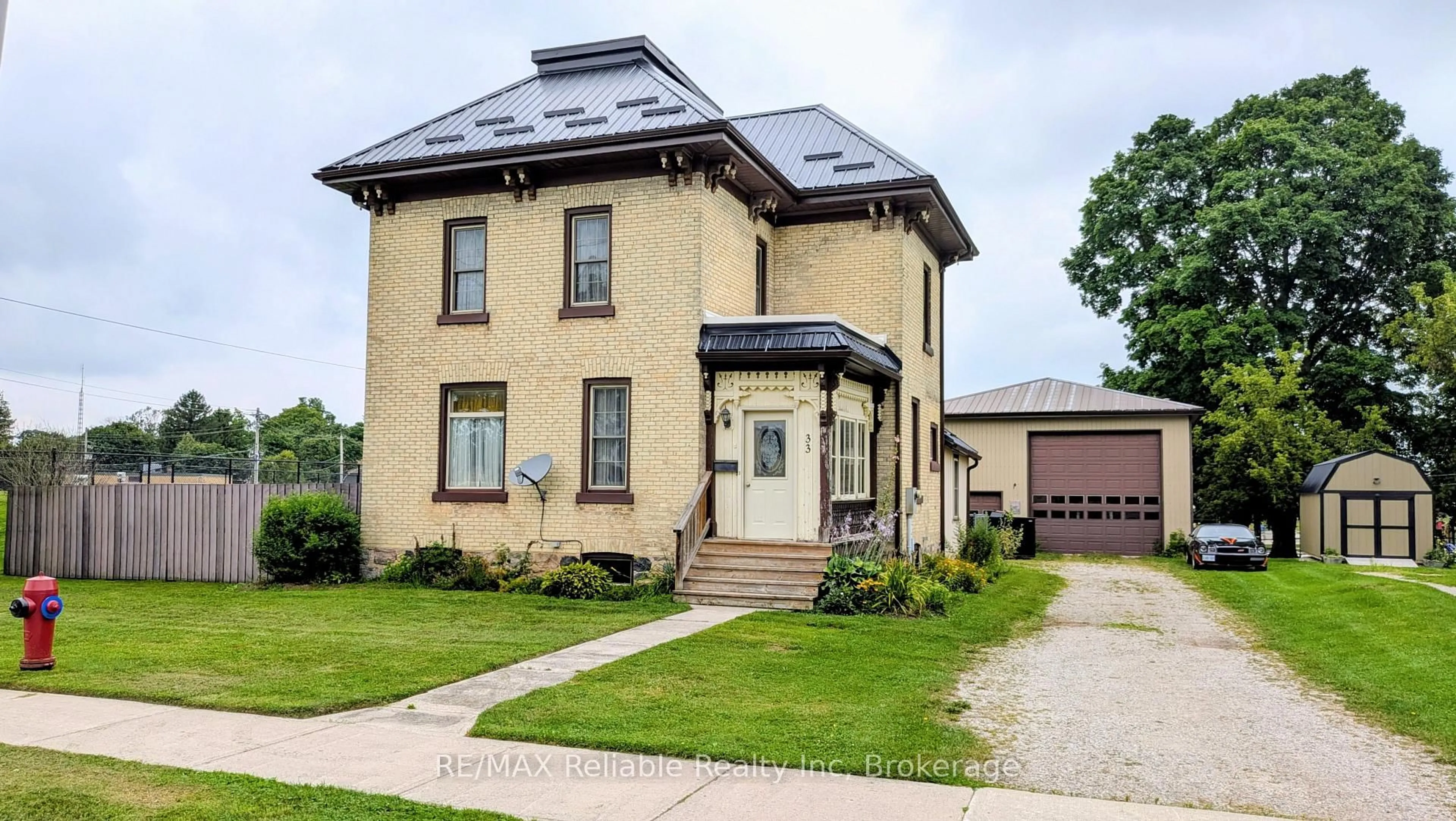 Home with brick exterior material, street for 33 Princess St, Central Huron Ontario N0M 1L0