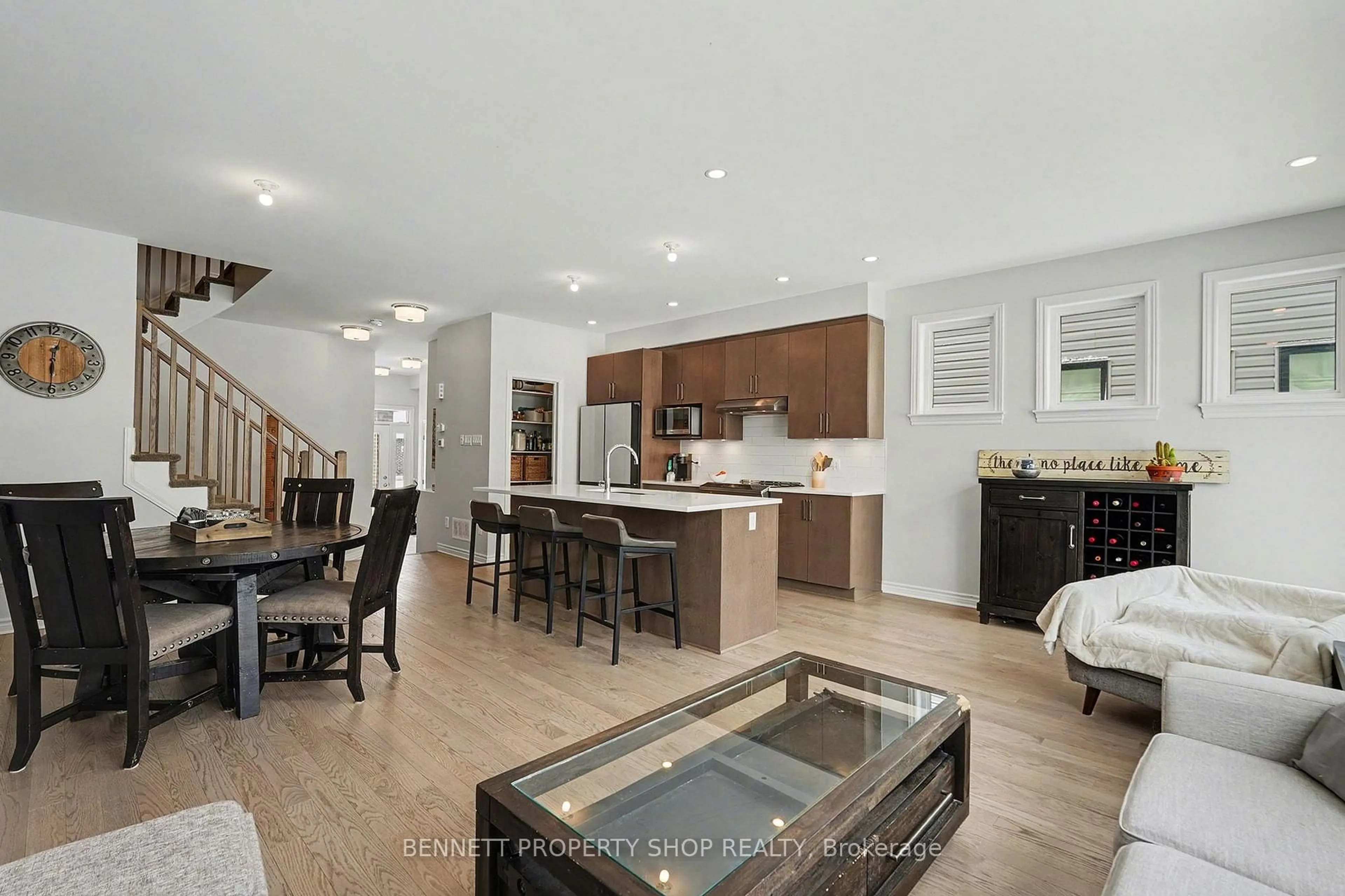Open concept kitchen, ceramic/tile floor for 551 Cardamom Terr, Ottawa Ontario K2S 2X7