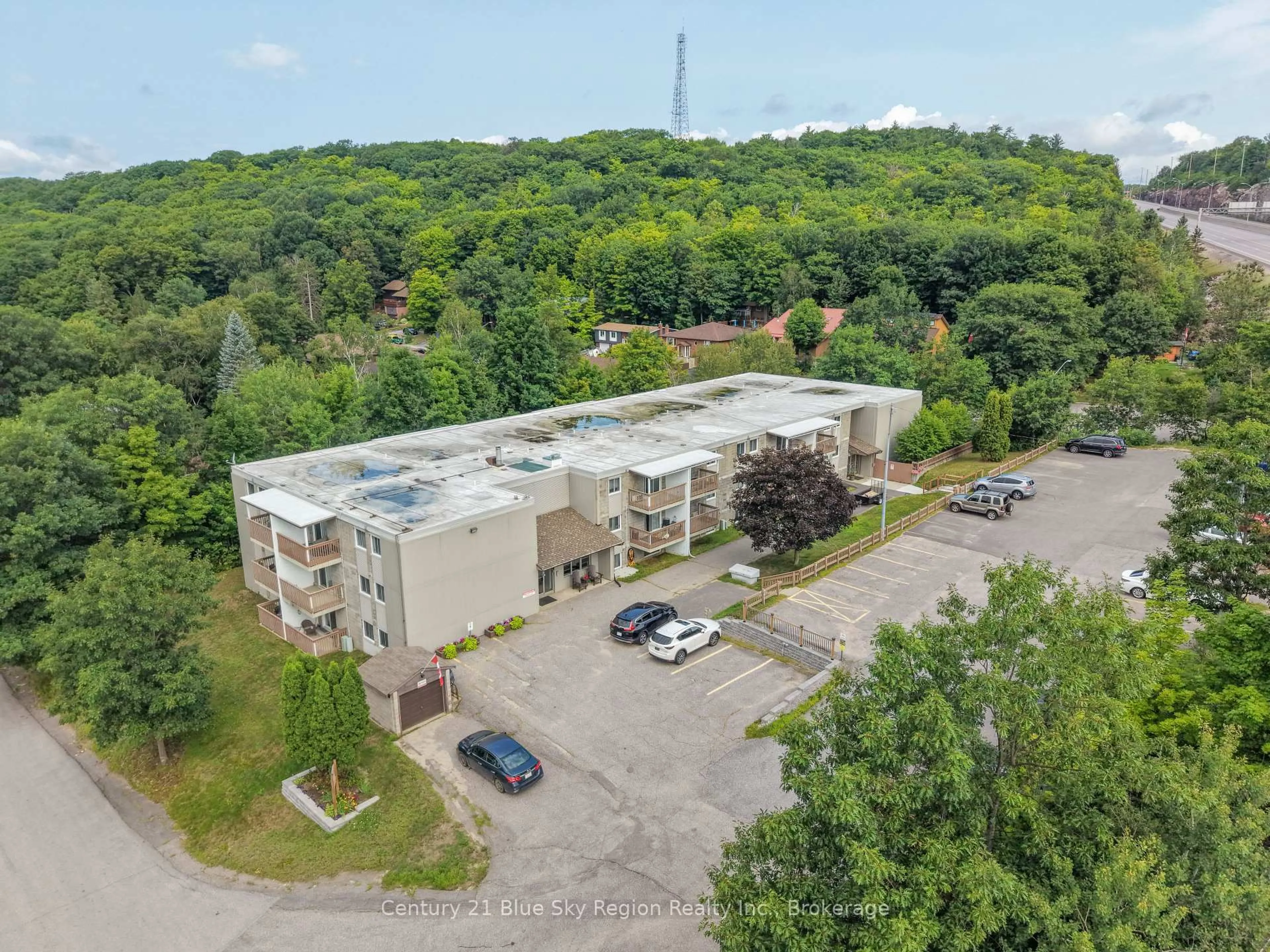 A pic from outside/outdoor area/front of a property/back of a property/a pic from drone, building for 213 Leonard St #306, North Bay Ontario P1B 5K3