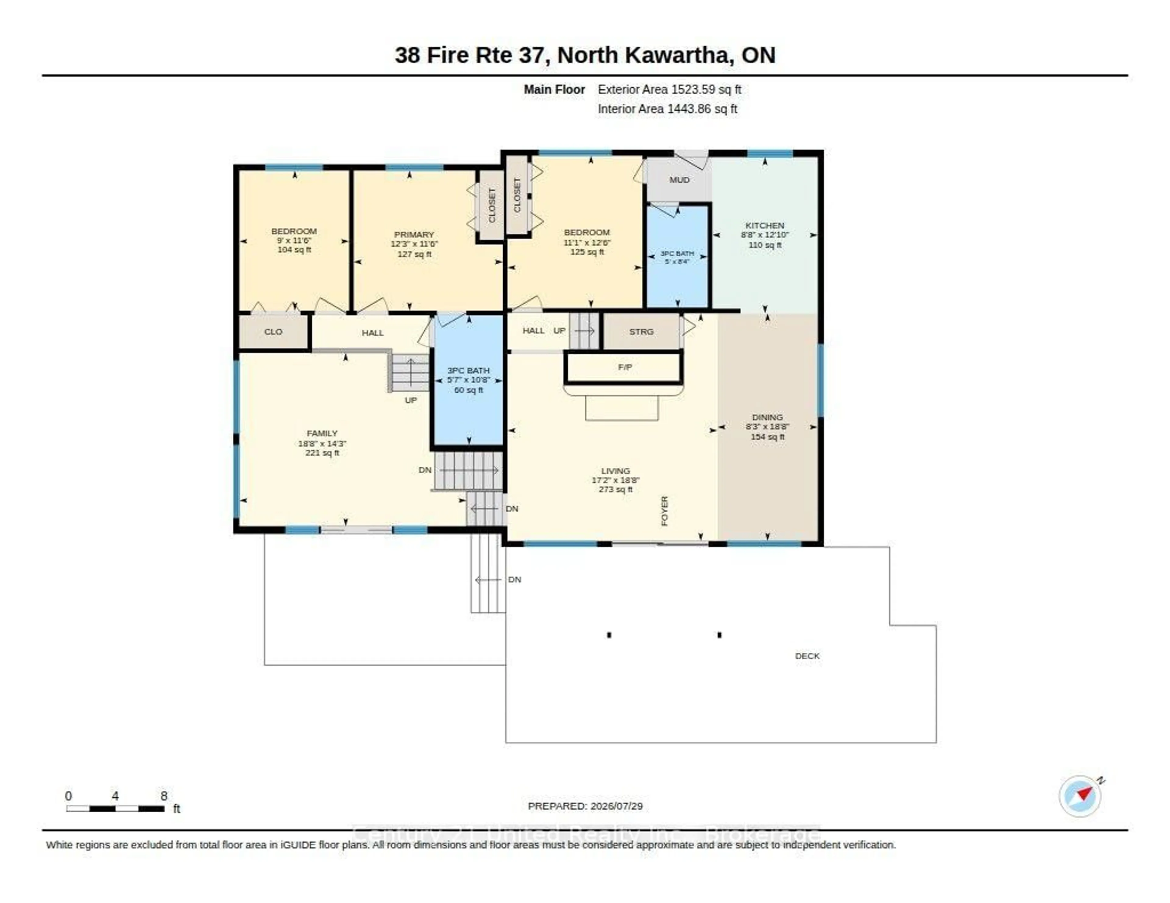 Floor plan for 38 Fire Route 37, North Kawartha Ontario K0L 3E0