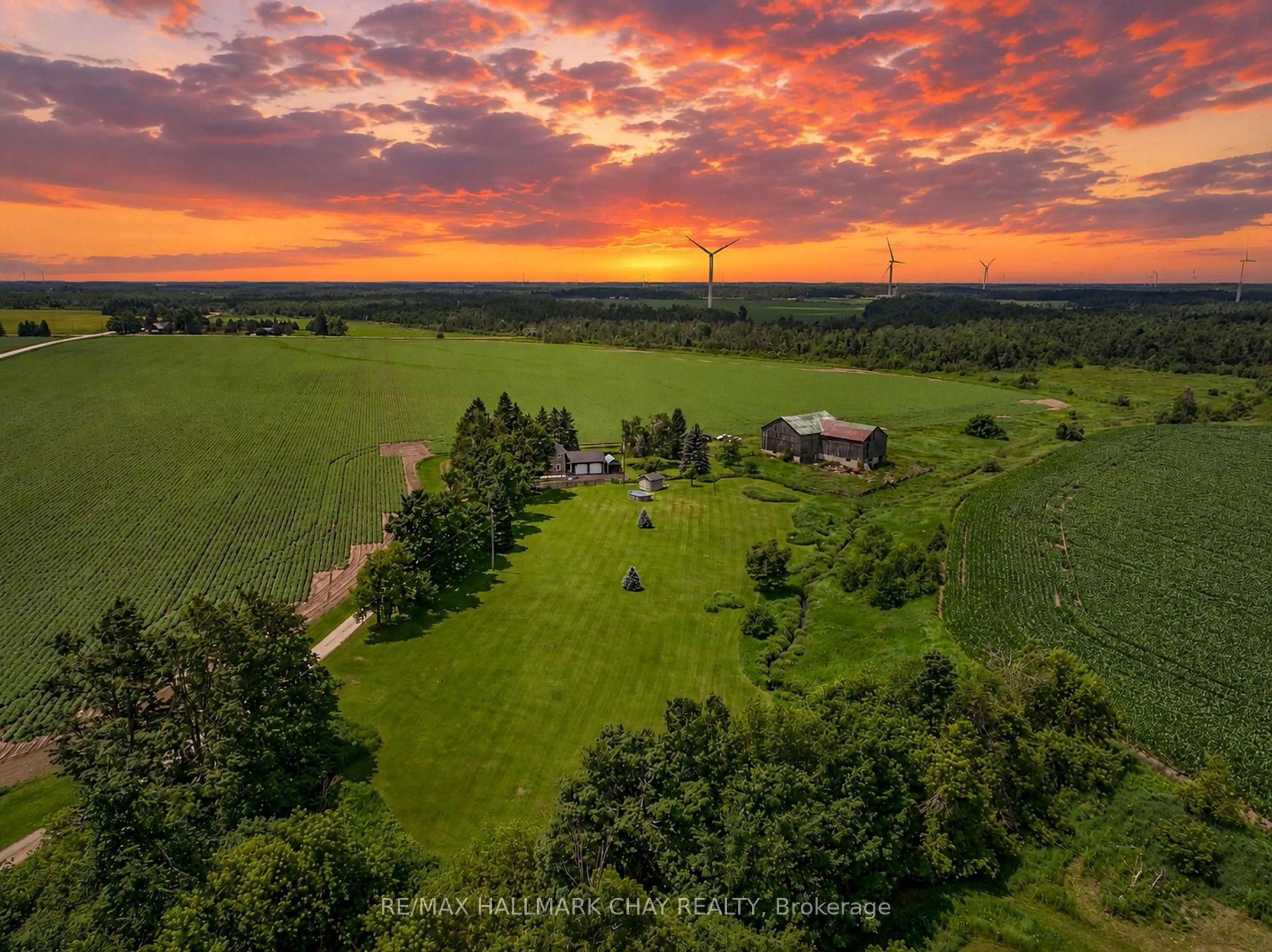 A pic from outside/outdoor area/front of a property/back of a property/a pic from drone, unknown for 665221 20 Sideroad, Melancthon Ontario L9V 1Z7